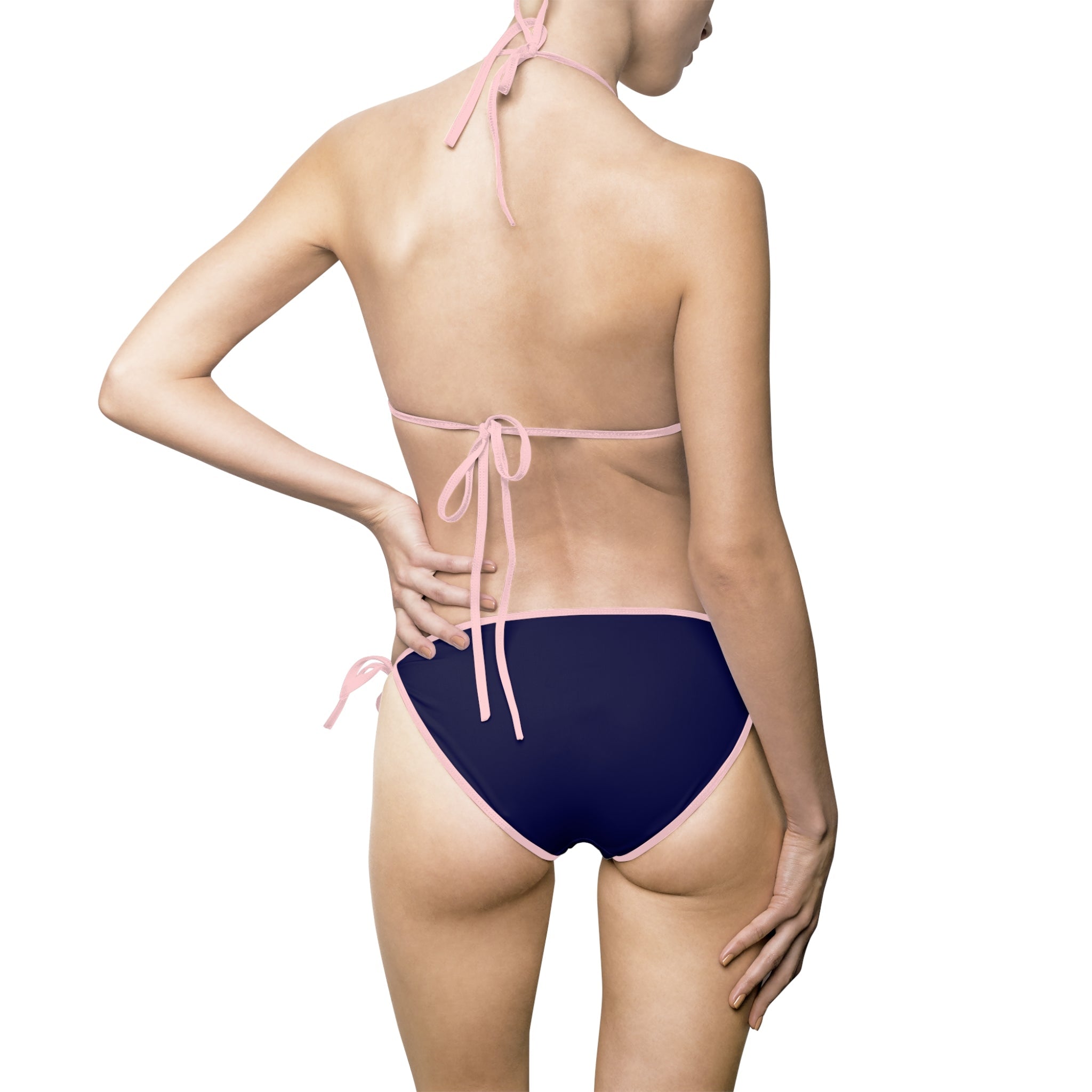 Navy Blue Strappy | Mix & Match Fun-Flirty Lovers’ String Bikinis