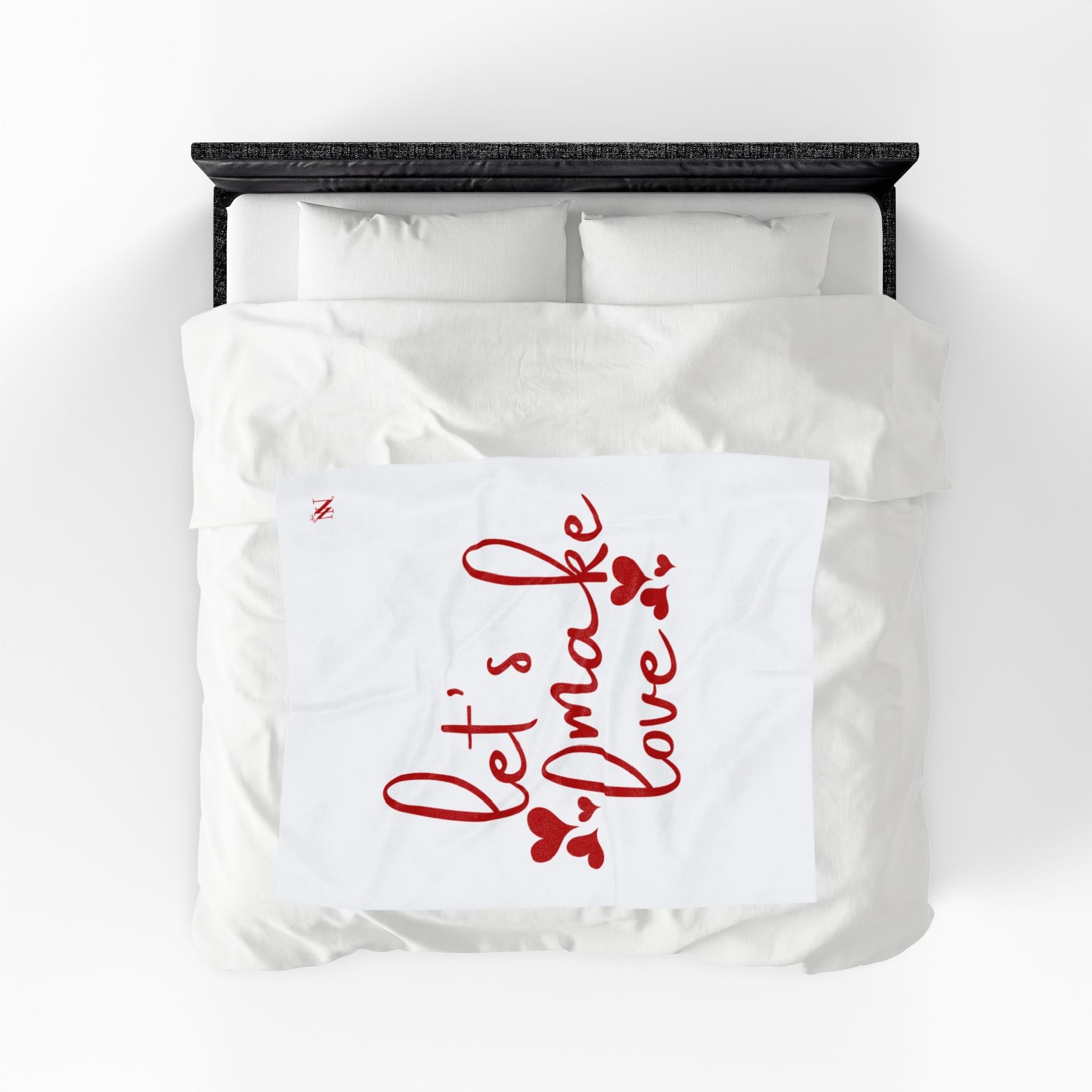 Let’s Make Love Hearts Blanket