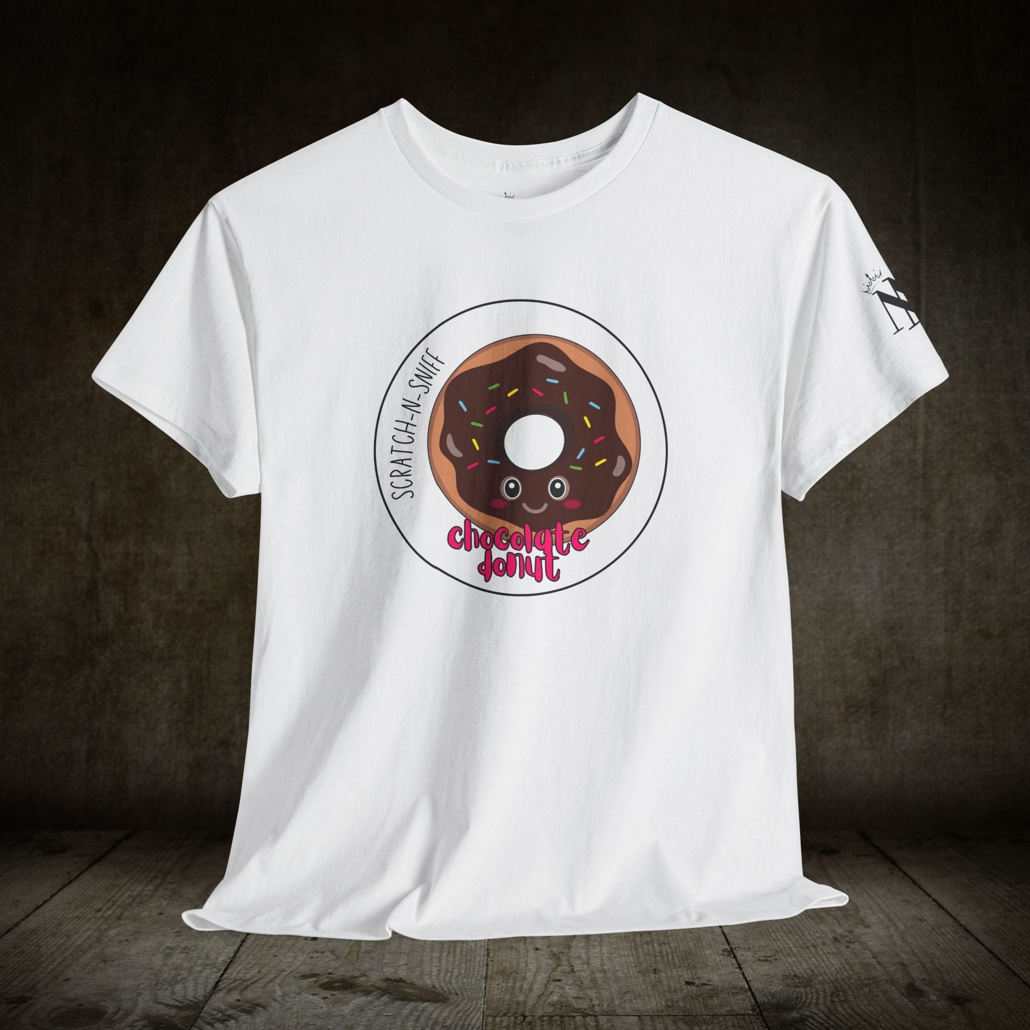 Chocolate Donut Scratch N Sniff | Mix & Match 100% Cotton Unisex Fun-Flirty Lovers’ Tees