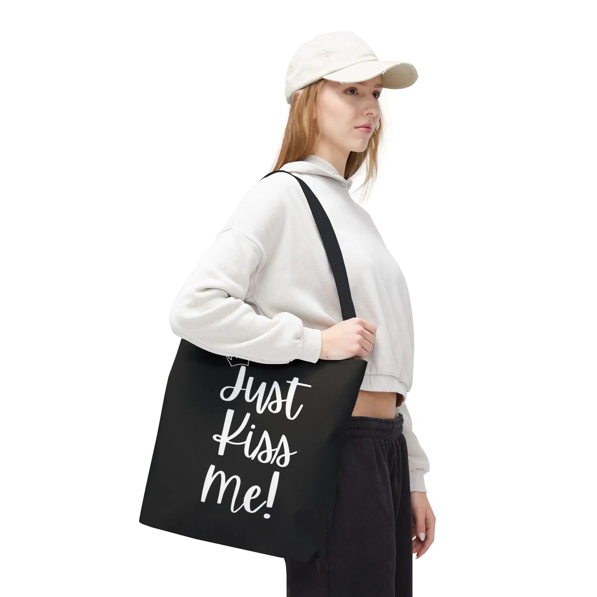Crowned Just Kiss Me! Tote Bag