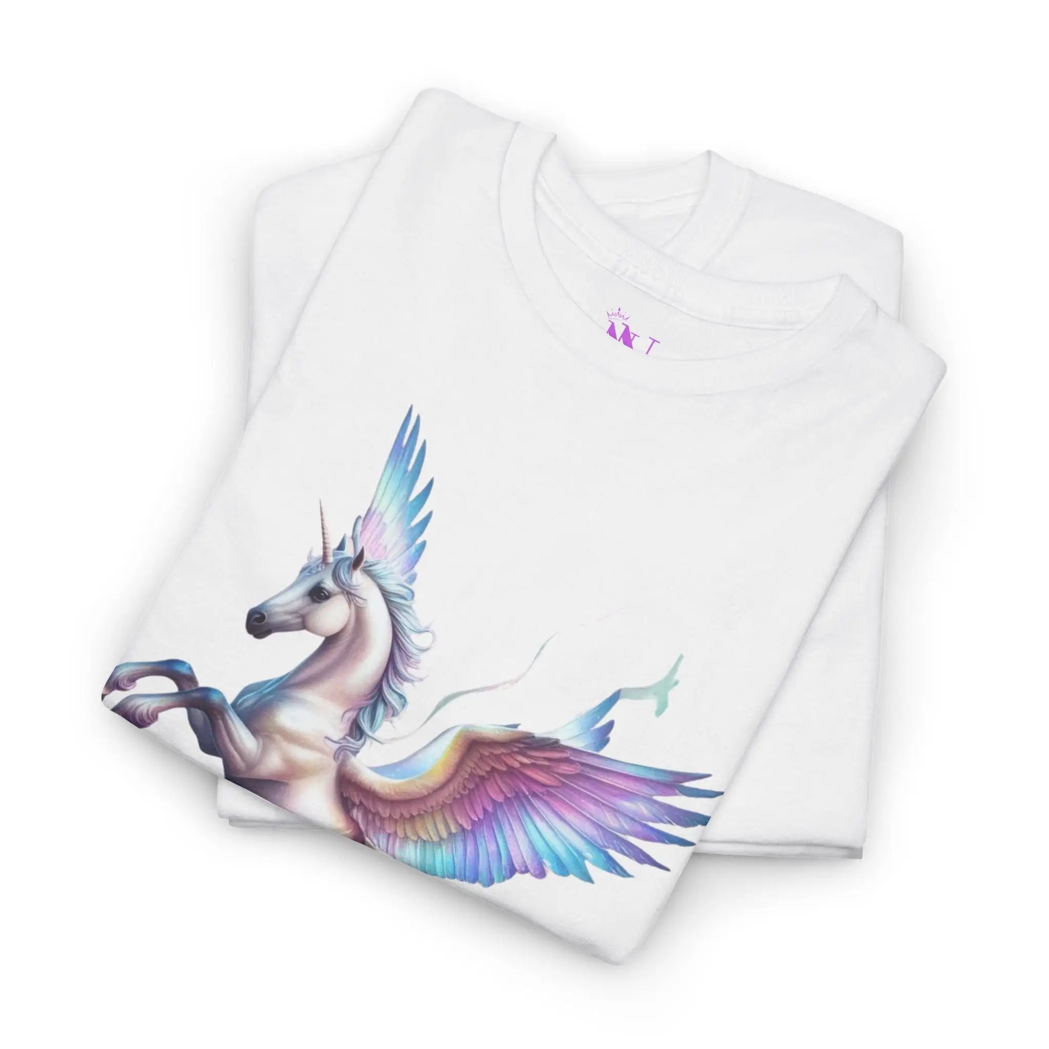Unicorn with Wings | Mix & Match Cotton Unisex Fun-Flirty Loversโ Tees