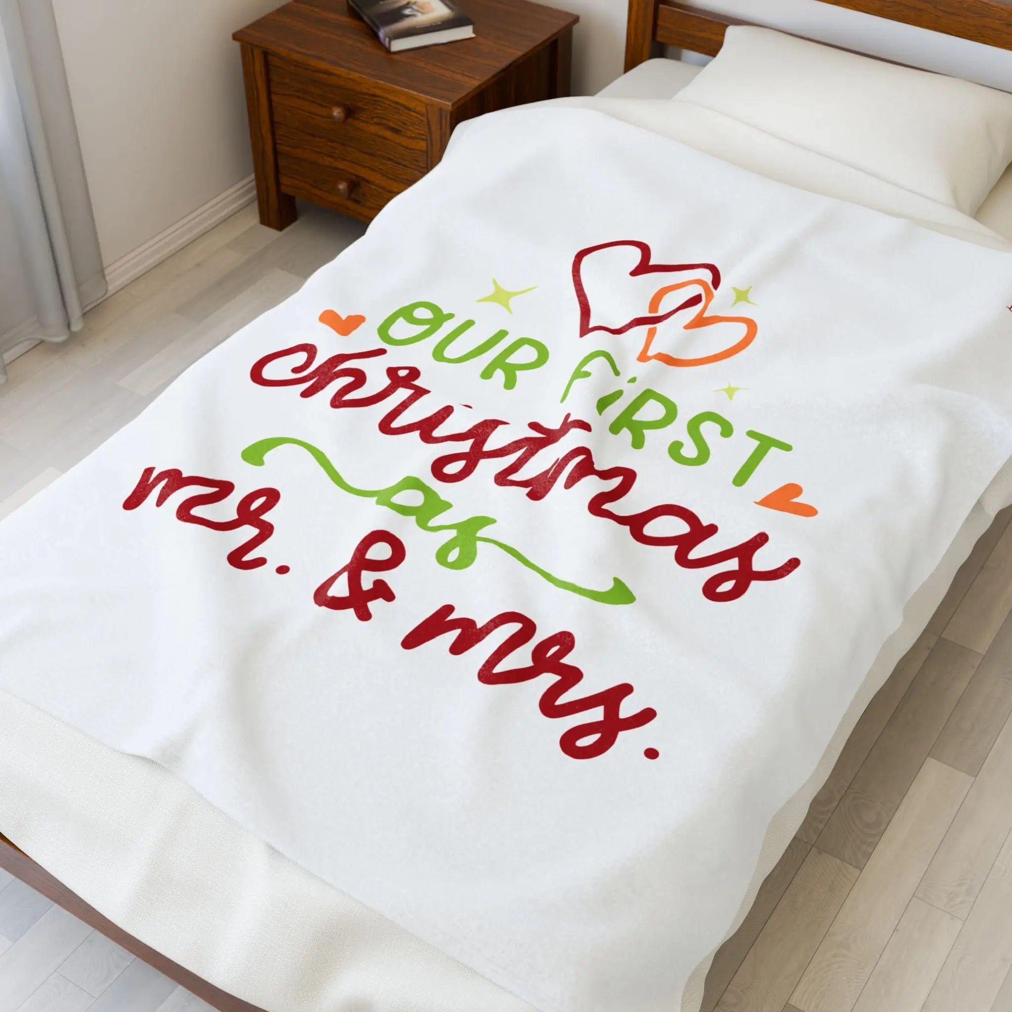 Our First Christmas as Mr. & Mrs. | Mix & Match Fun-Flirty Lovers’ Blankets