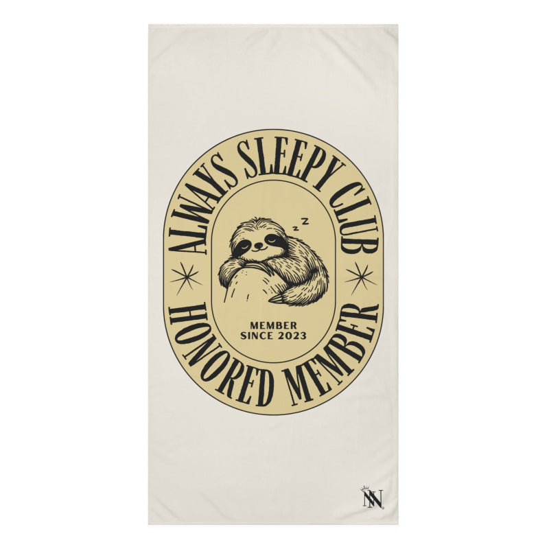 Always Sleepy Club Sloth | Mix & Match XL Fun-Flirty Lovers’ Towels