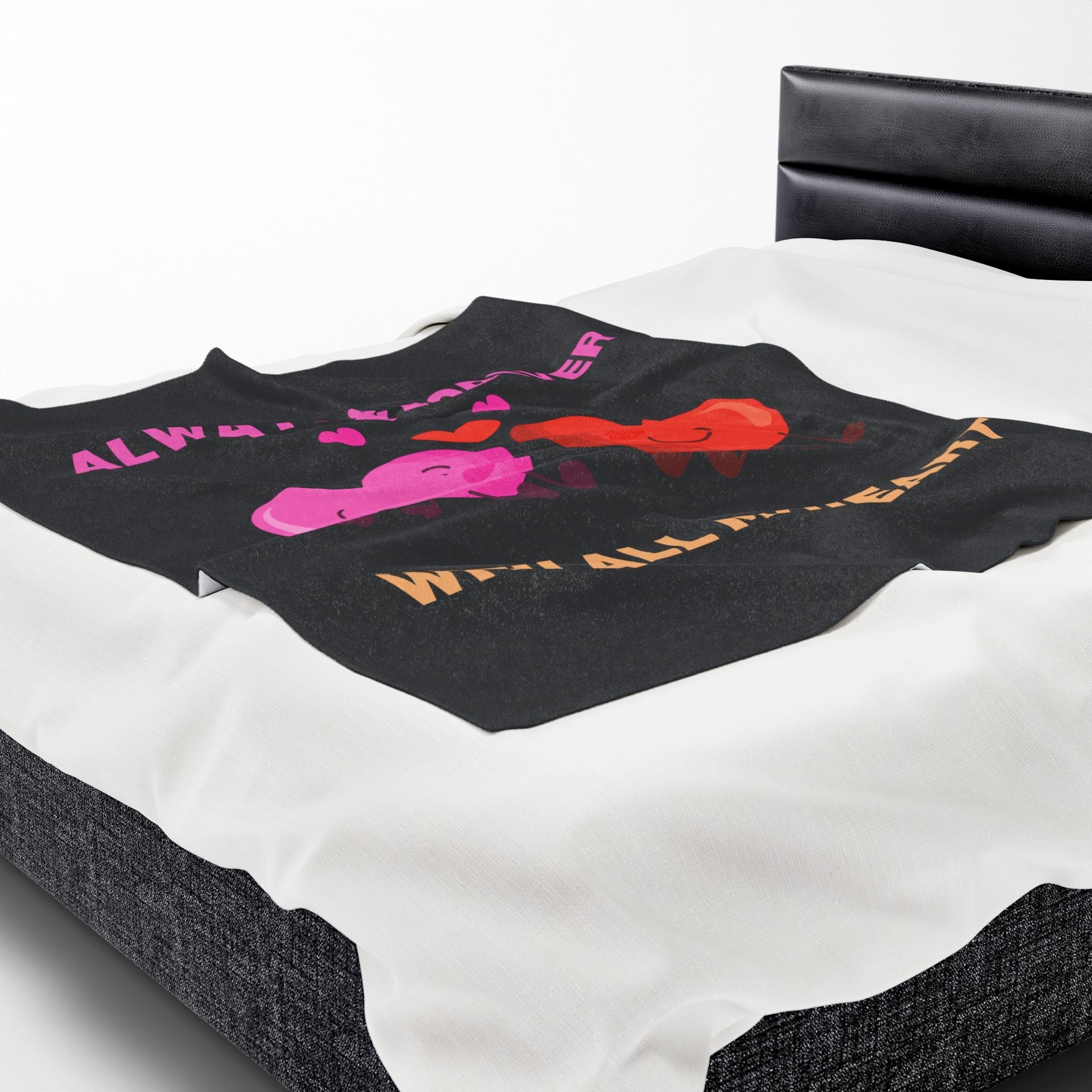 With All My Heart | Mix & Match Soft Fun-Flirty Lovers’ Blankets