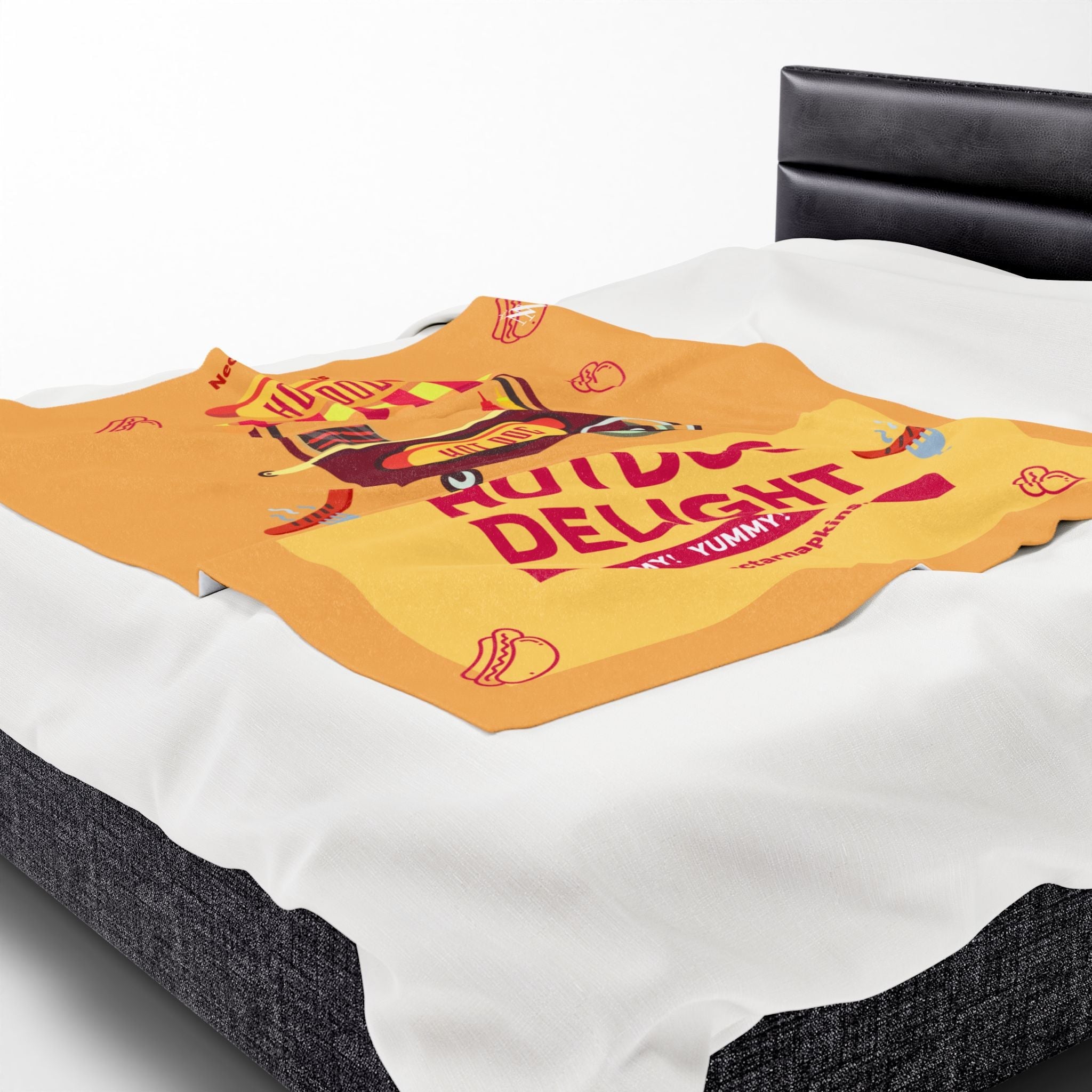 Hot Dog Delight | Mix & Match Velveteen Fun-Flirty Lovers’ Blankets