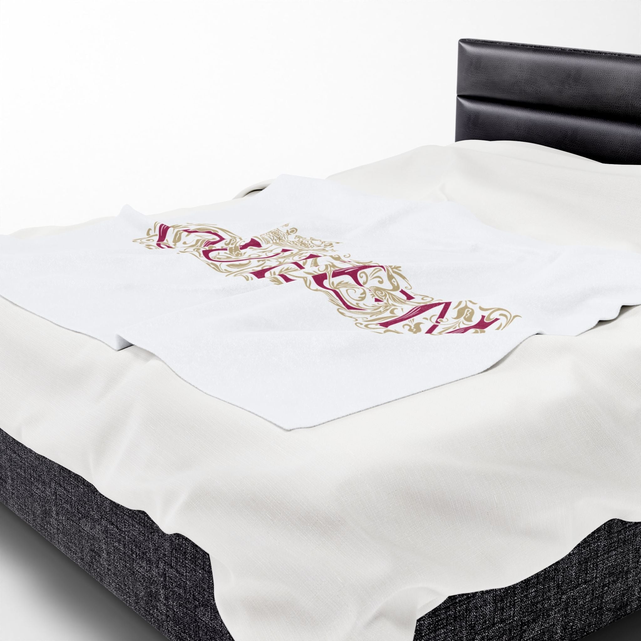 Gold Filigree Queen | Mix & Match Velveteen Fun-Flirty Lovers’ Blankets