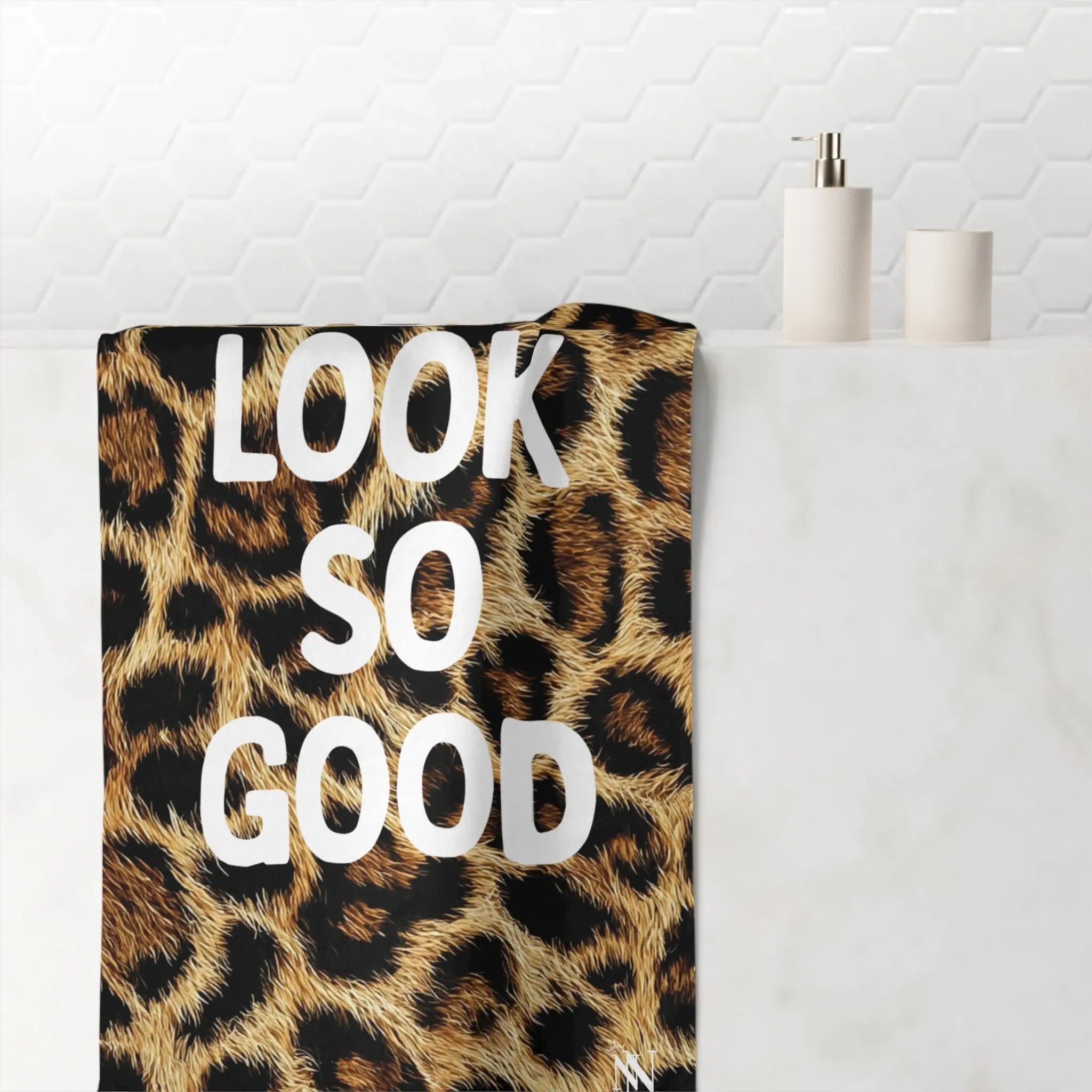 You Look So Good Realistic Cheetah Print Beach Towel