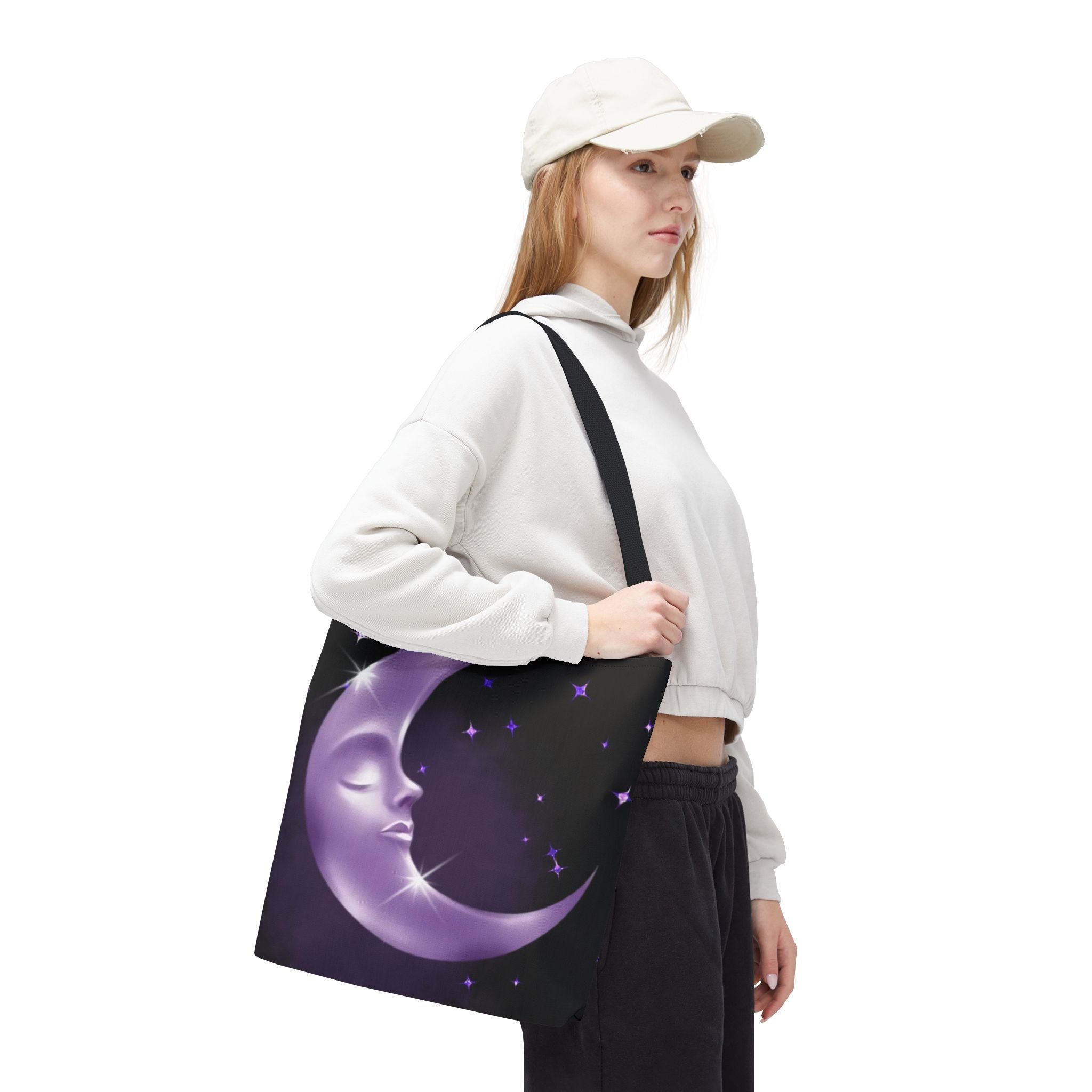 Purple Moon Tote Bag