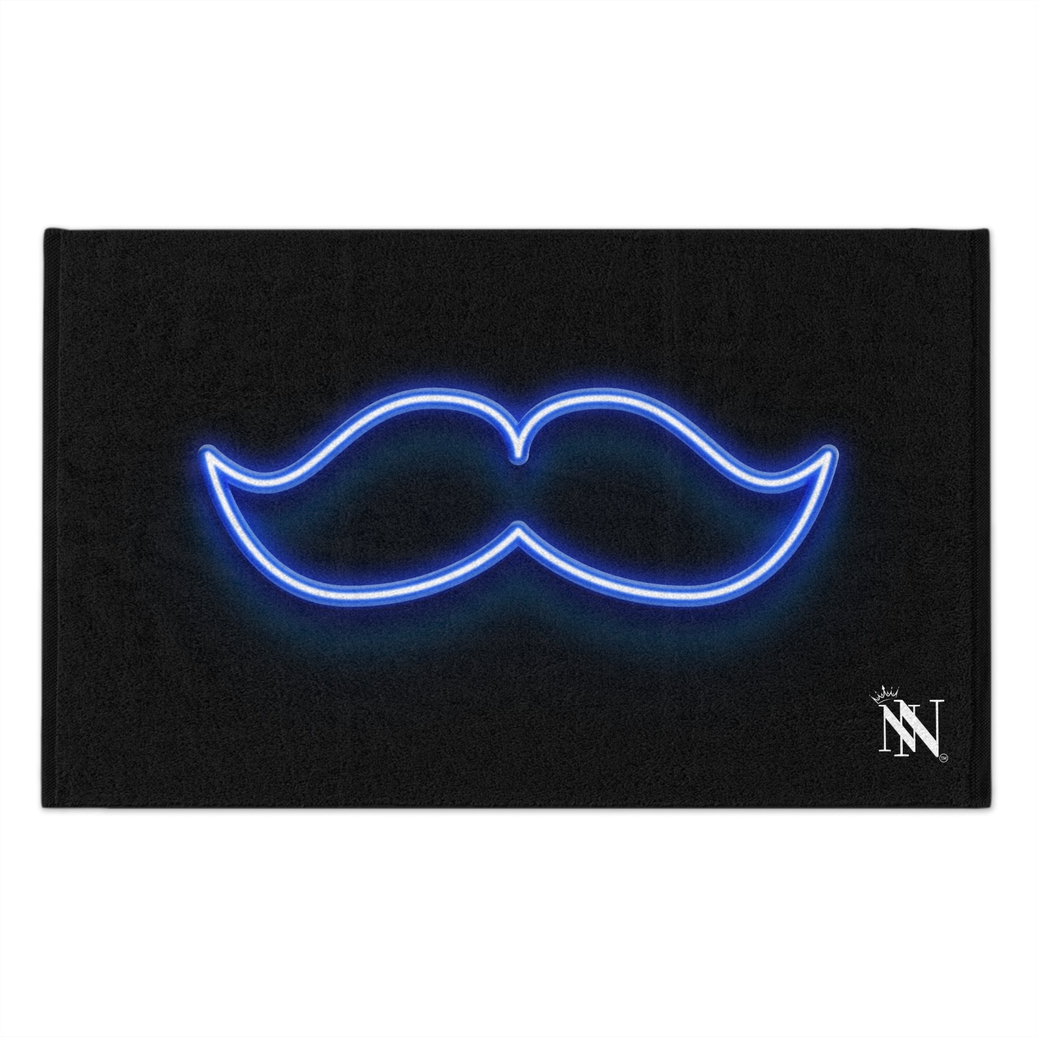 His Mustache Neon Sex Towel