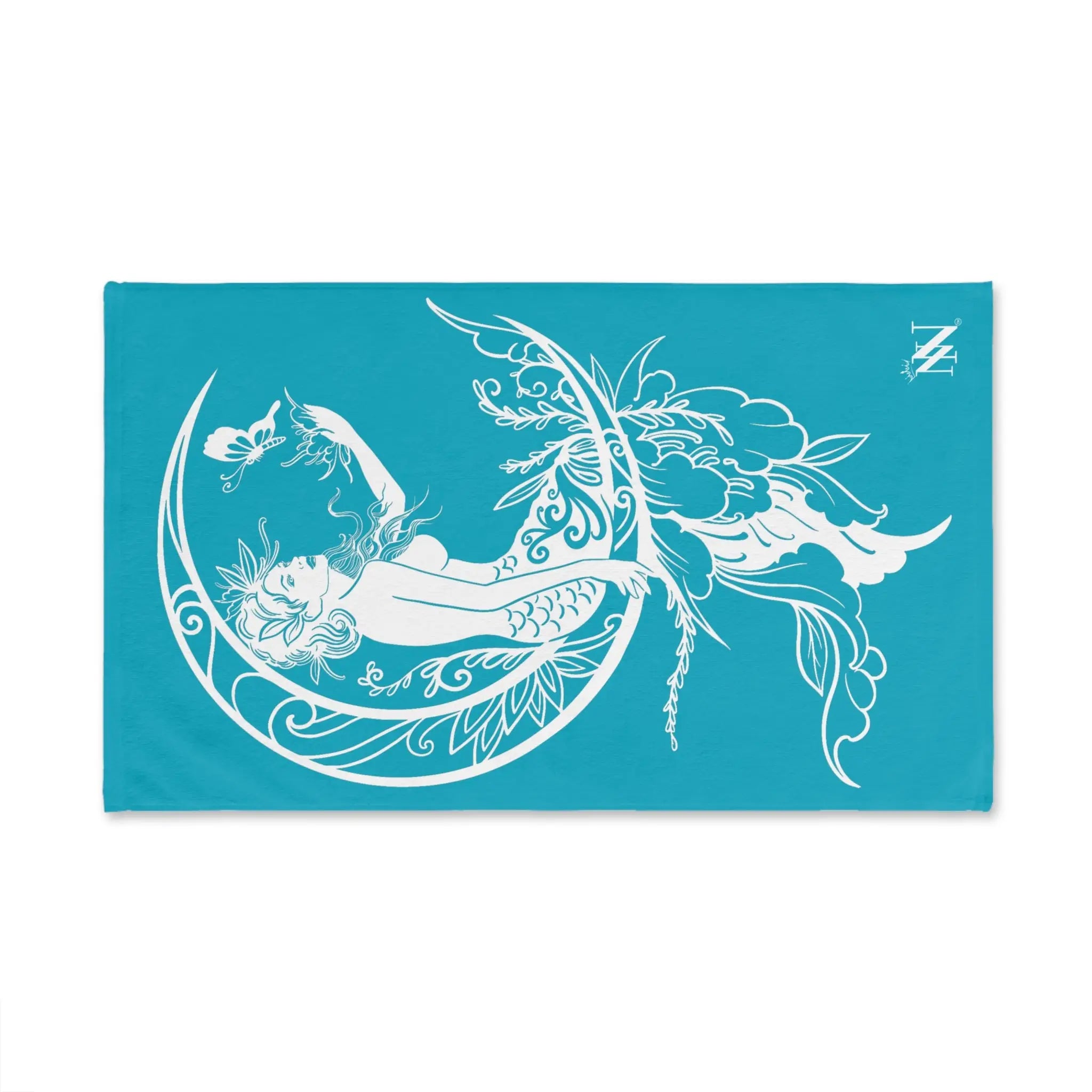 Mermaid On Moon Teal Cum Towel
