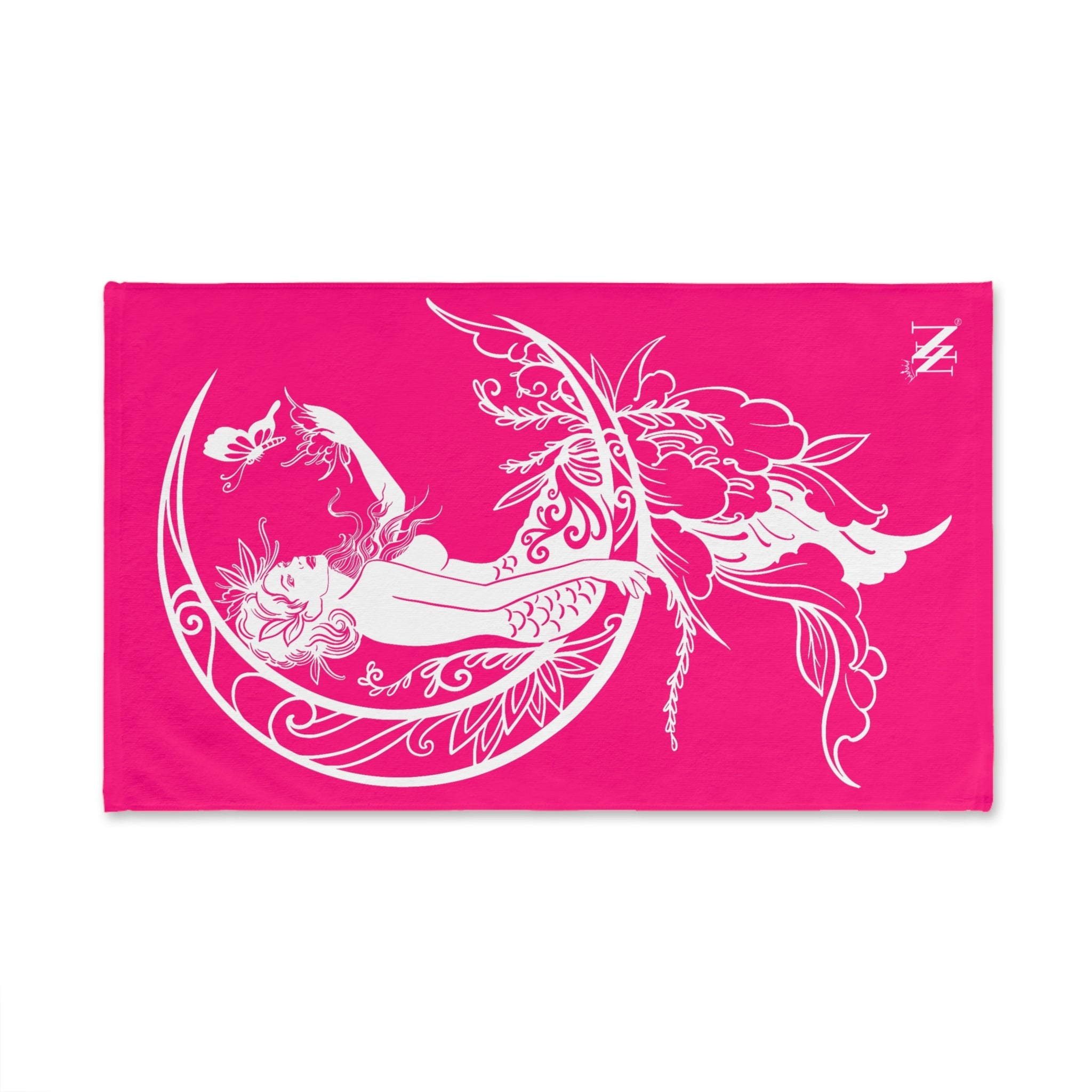Mermaid On Moon Signature Pink Cum Towel