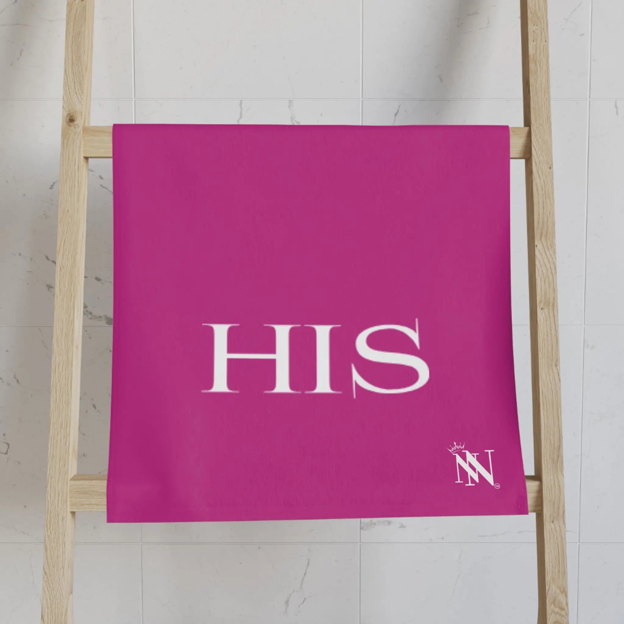 His Hers Shareable Pink | Mix & Match Classic Fun-Flirty Lovers’ Towels