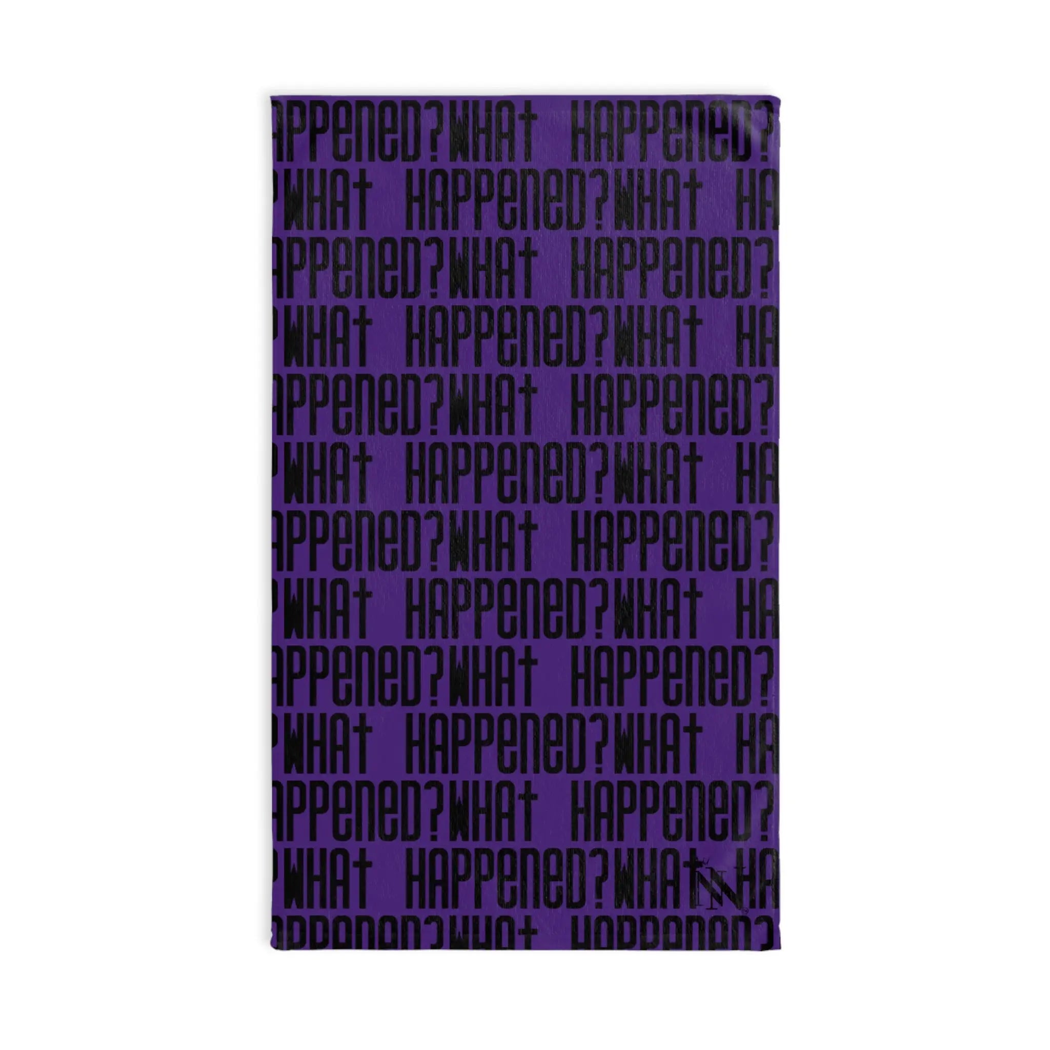 What Happened? Patterned Purple Cum Towel