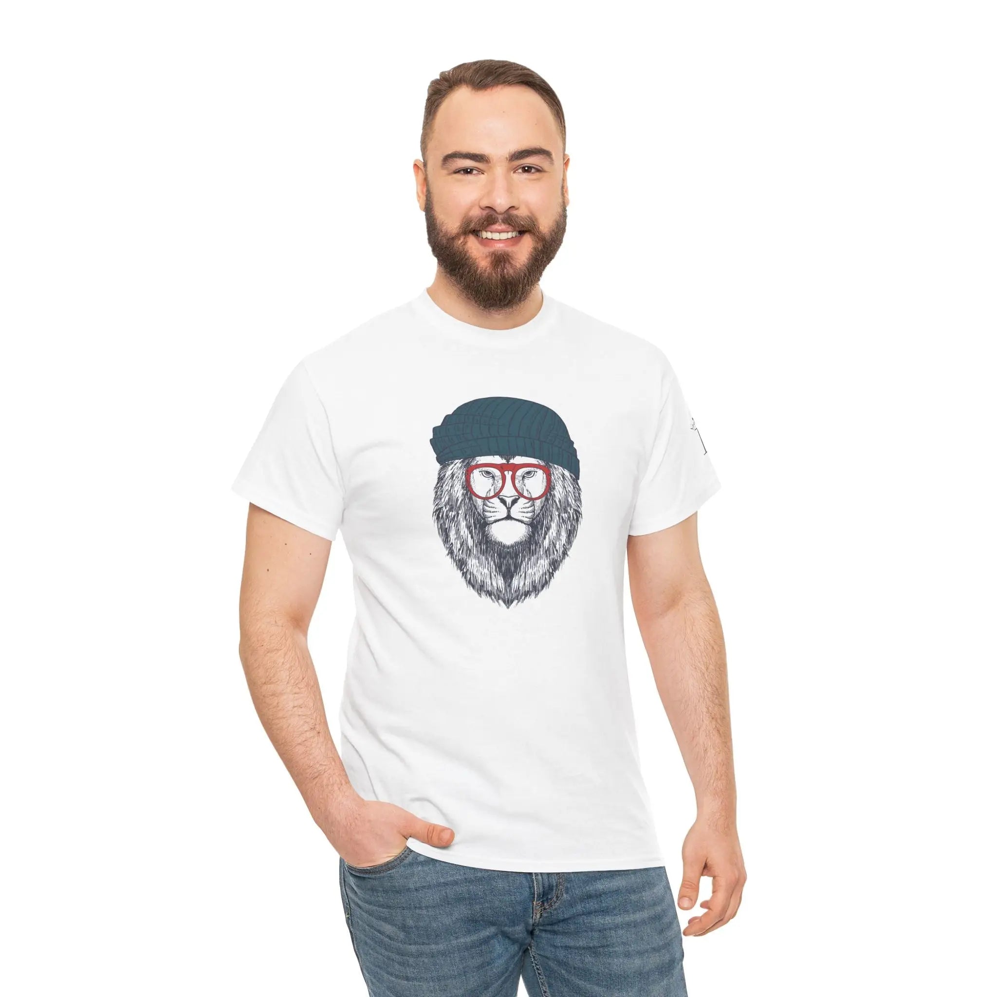 Cool Lion Cat | Mix & Match 100% Cotton Unisex Fun-Flirty Lovers’ Tees