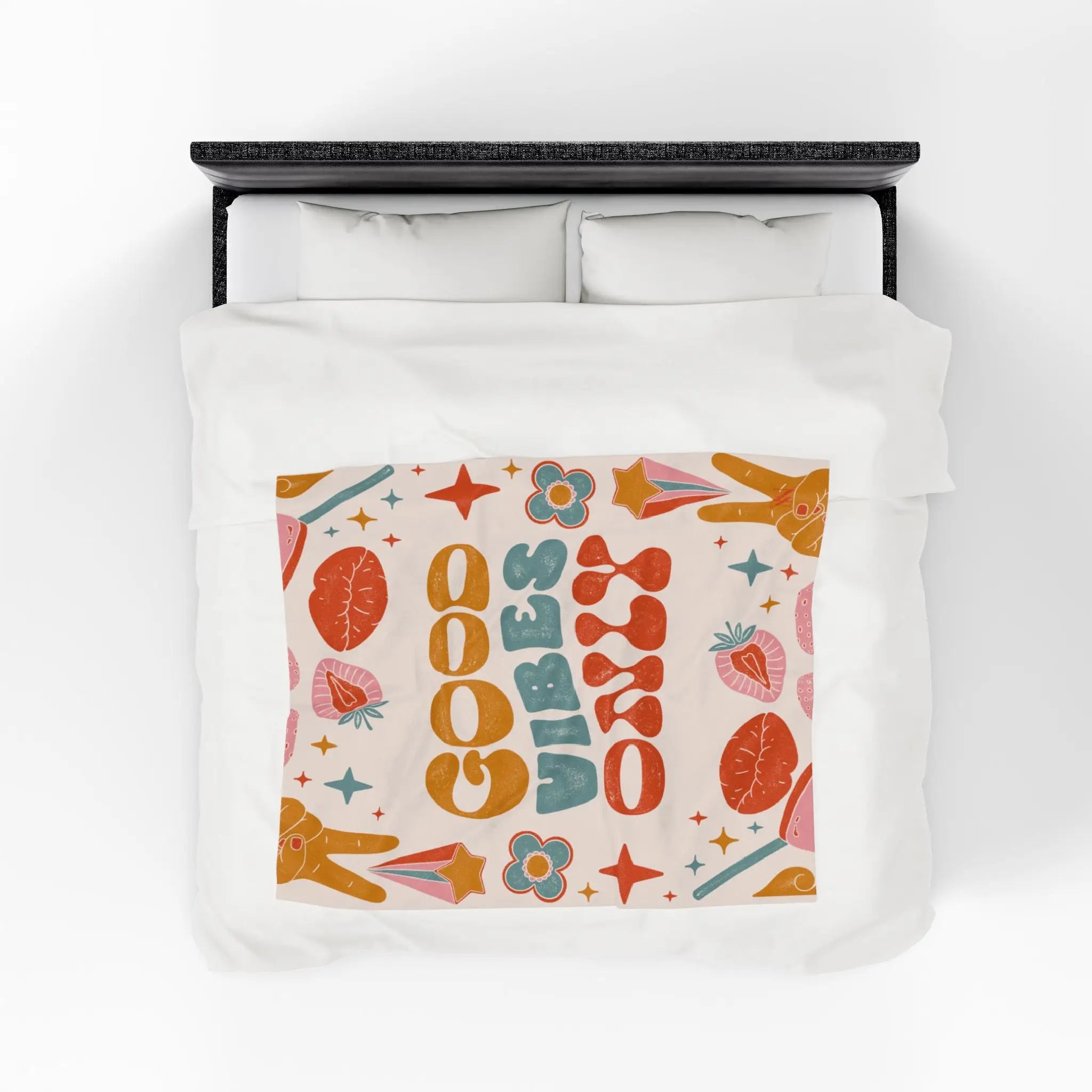 Vintage Boho Good Vibes Only | Mix & Match Soft Fun-Flirty Lovers’ Blankets