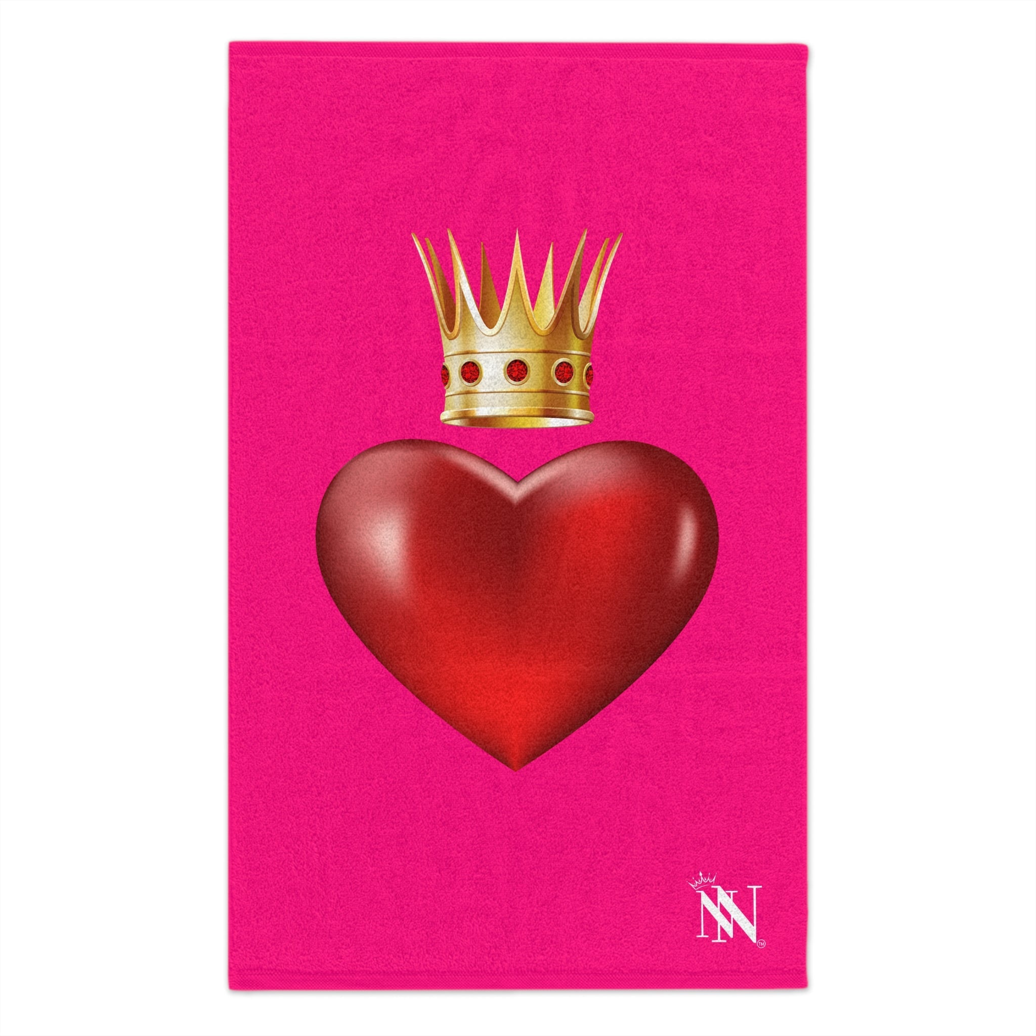 Heart Queen Pink | Mix & Match Soft Fun-Flirty Lovers’ Towels