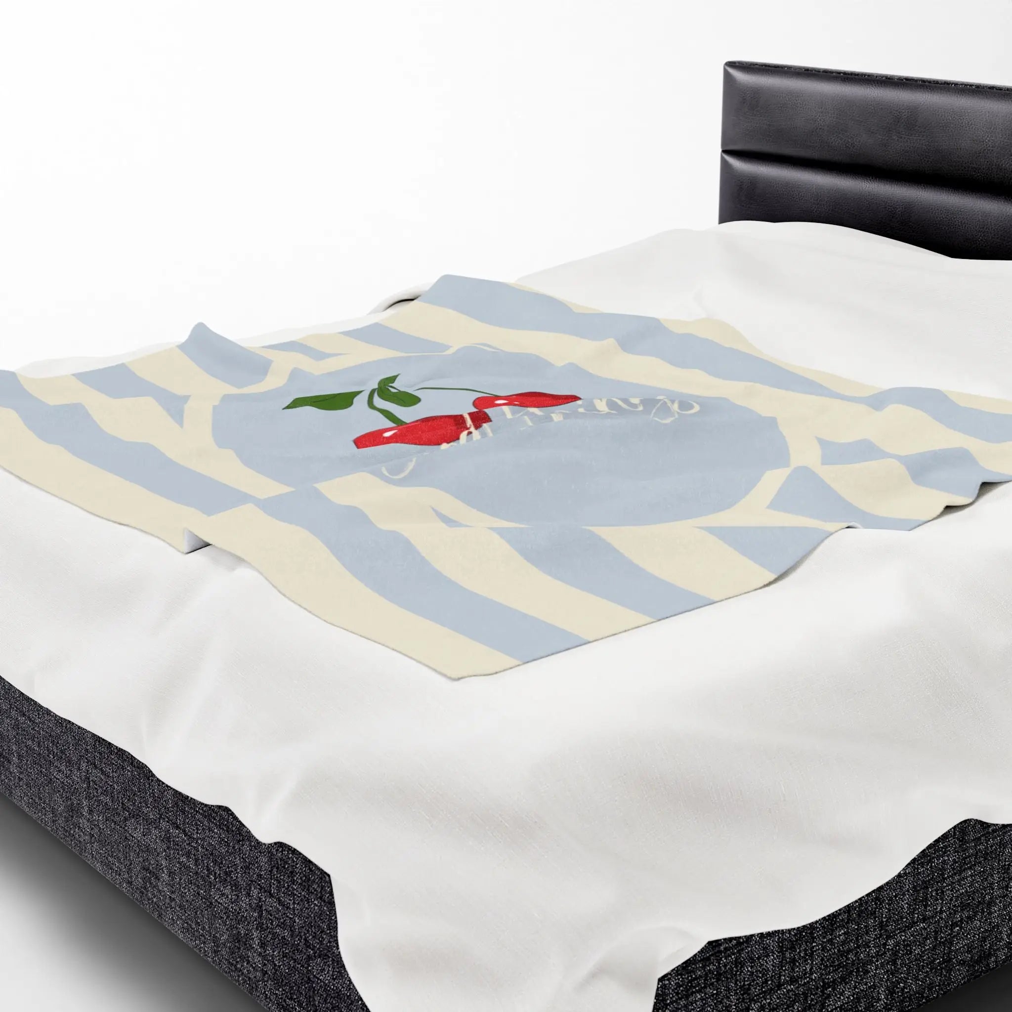 Good Things Cherry Stem Lovers’ Silky Soft Blanket