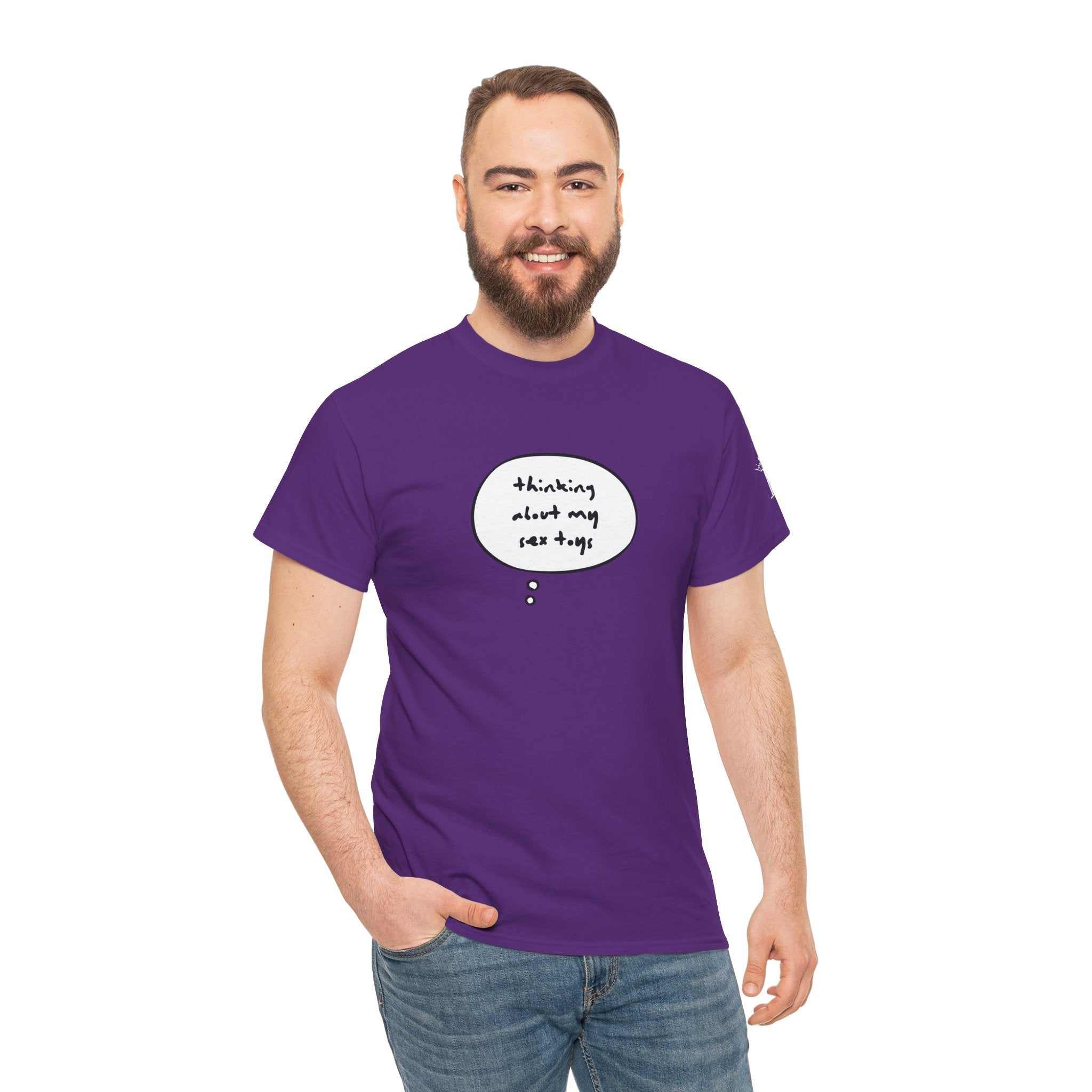 Thinking About My Sex Toys | Mix & Match 100% Cotton Unisex Fun-Flirty Lovers’ Tees