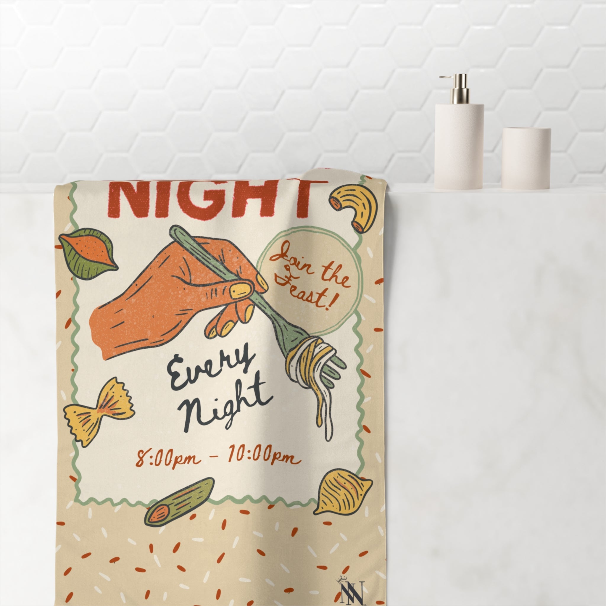 Noods Night | Mix & Match XL Fun-Flirty Lovers’ Towels