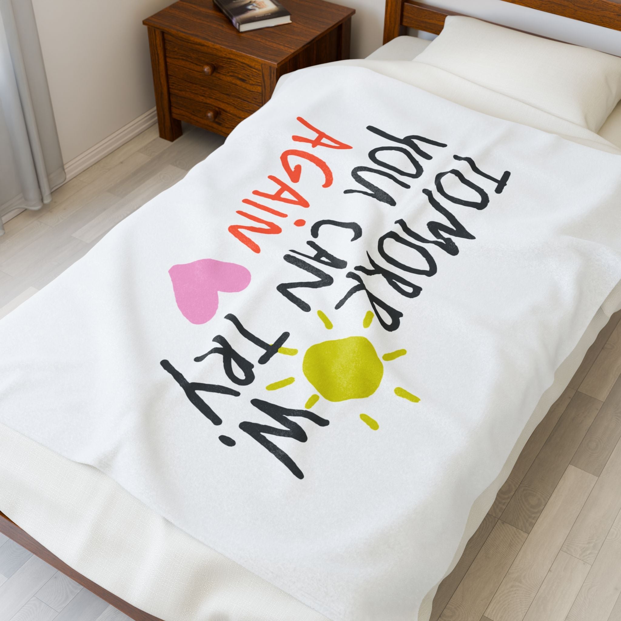 Tomorrow You Can Try Again | Mix & Match Velveteen Fun-Flirty Lovers’ Blankets