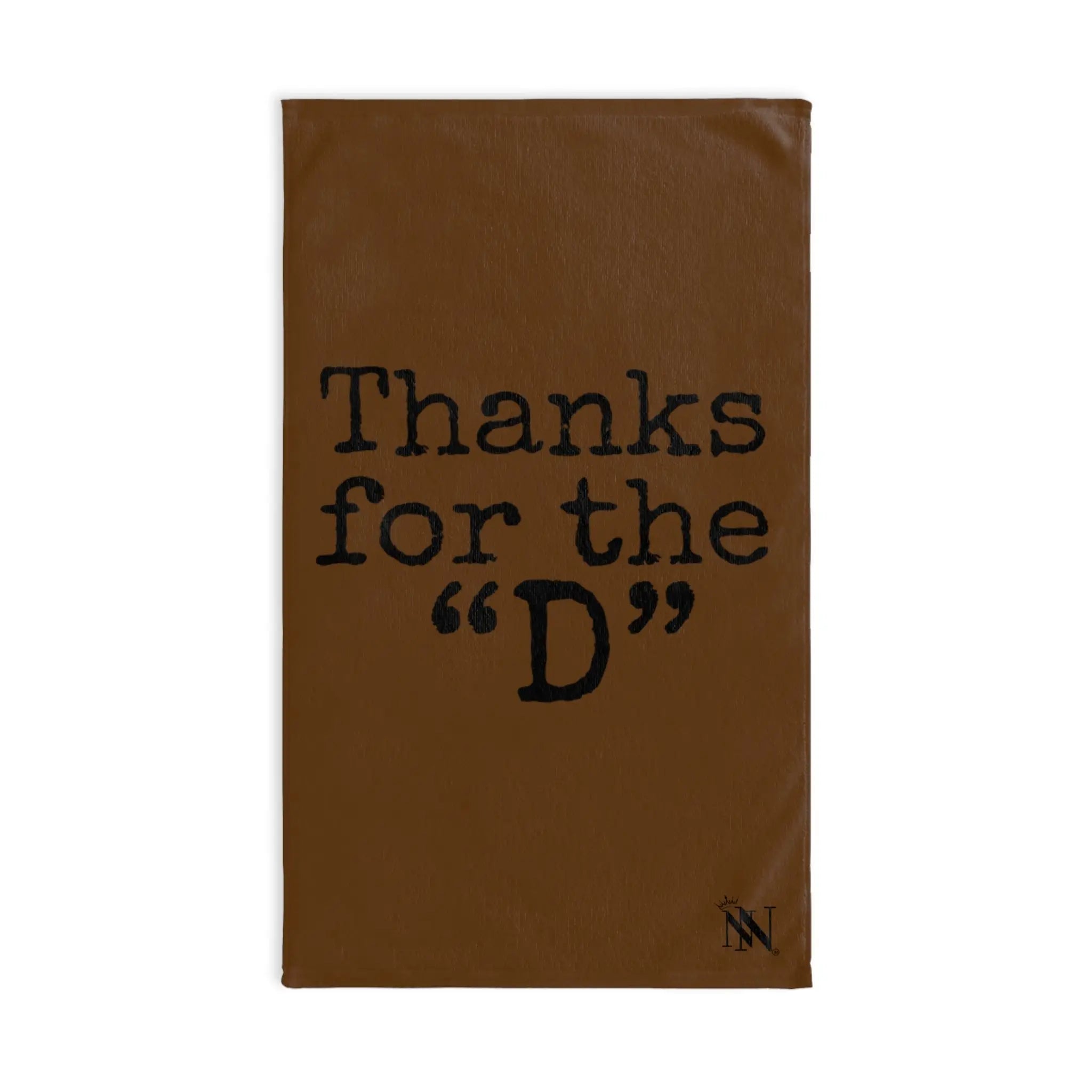 Thanks for the ’D’ Brown | Mix & Match Classic Fun-Flirty Lovers’ Towels