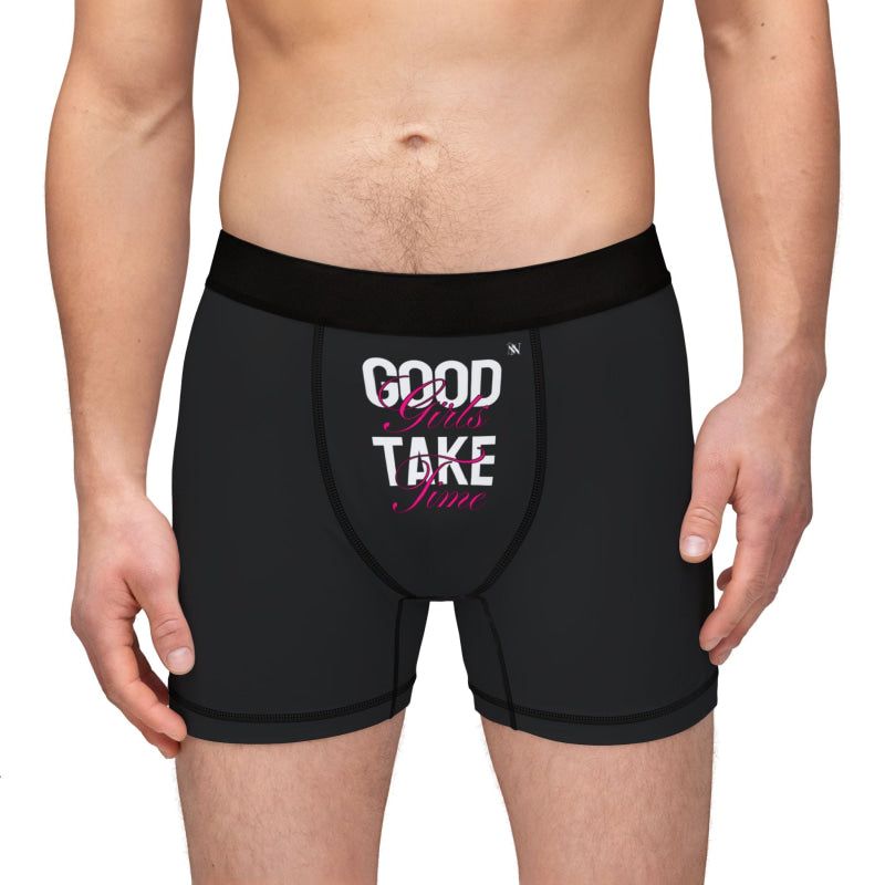 Good Girls Take Time | Mix & Match Men’s Fun-Flirty Lovers’ Boxer Briefs