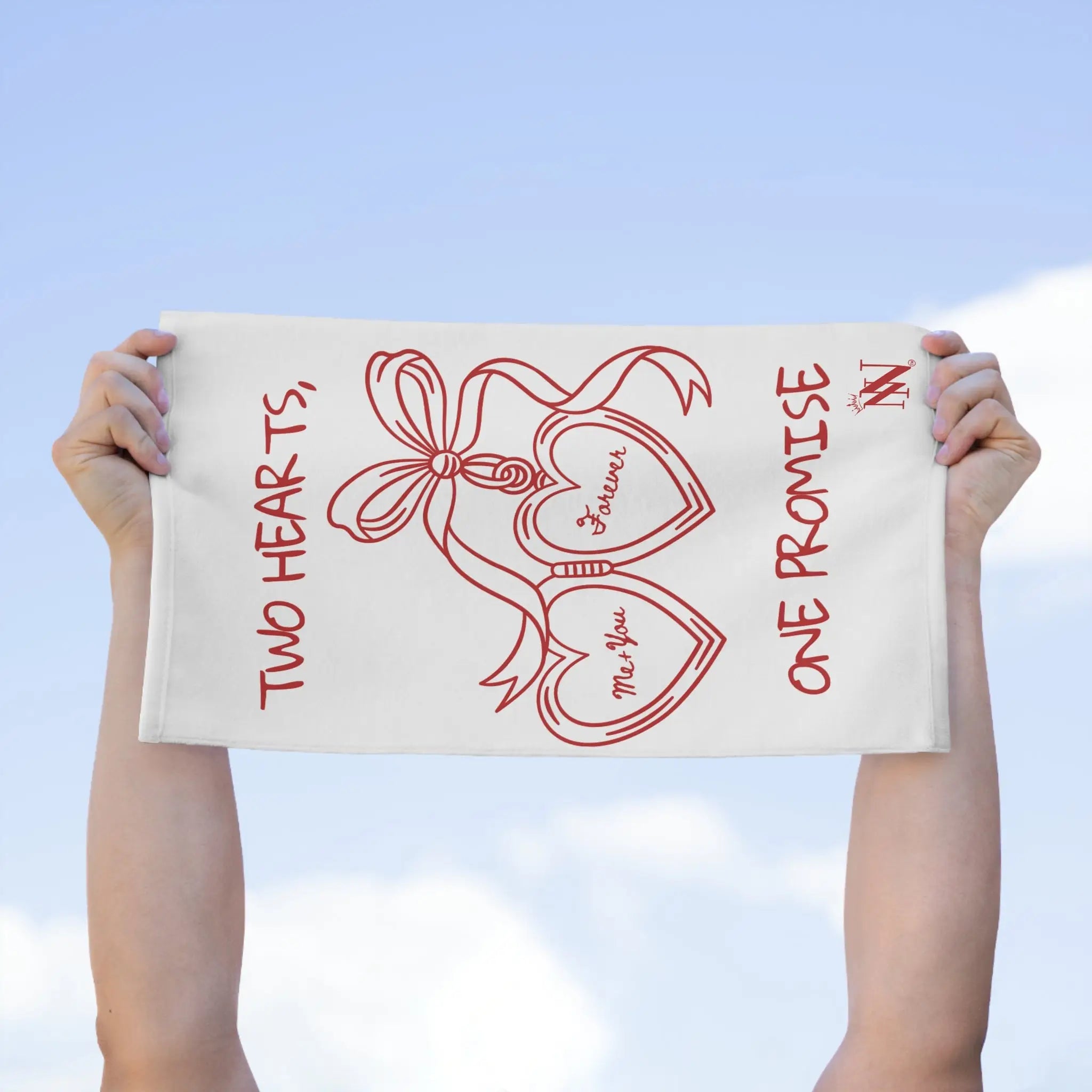 Two Hearts One Promise Sex Towel