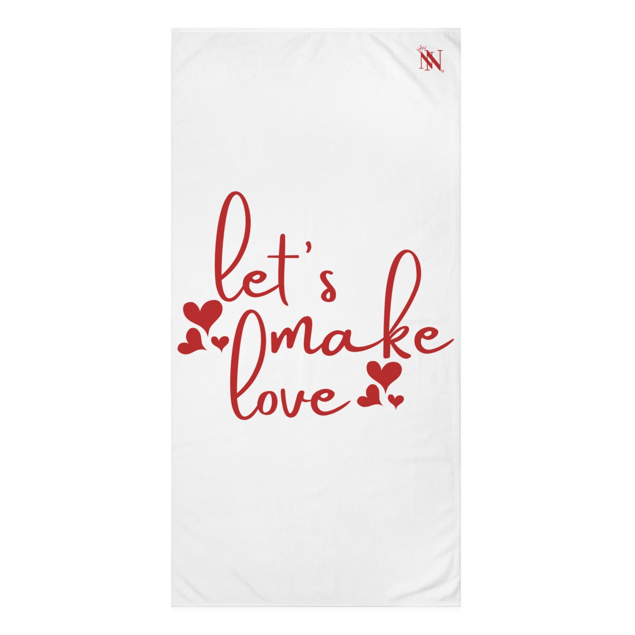 Let’s Make Love Hearts Anal Towel