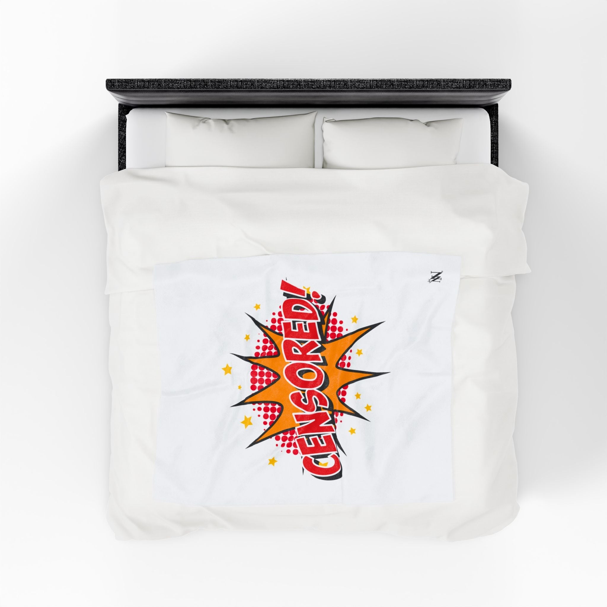 Cartoon Censored | Mix & Match Soft Fun-Flirty Lovers’ Blankets