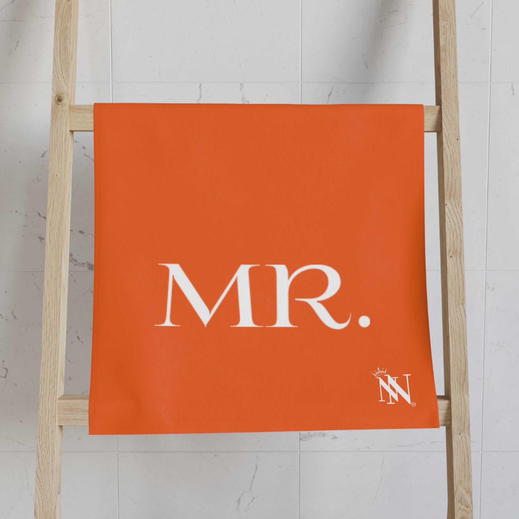 Mr Mrs Shareable Orange | Mix & Match Classic Fun-Flirty Lovers’ Towels