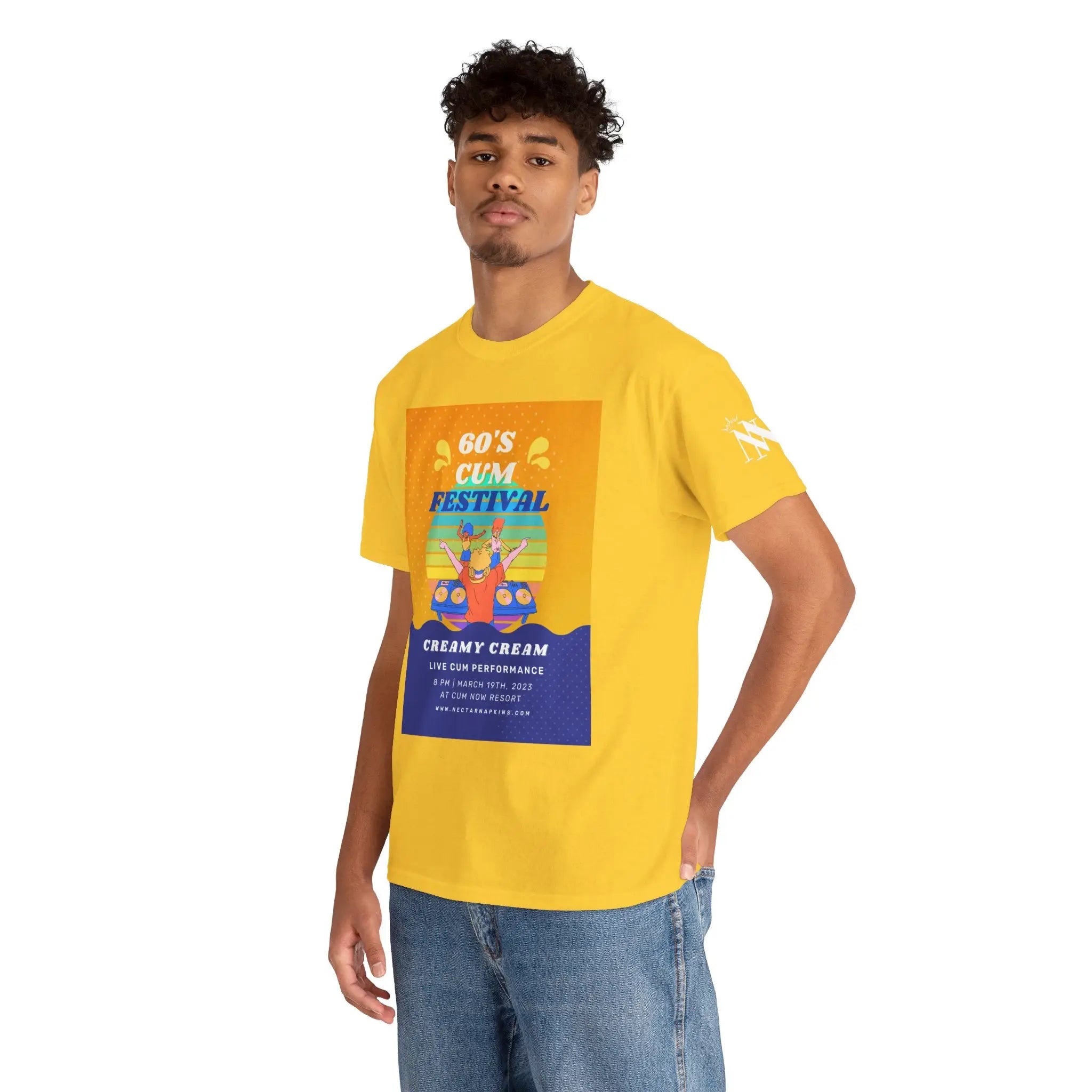 60s Cum Party | Mix & Match 100% Cotton Unisex Fun-Flirty Lovers’ Tees
