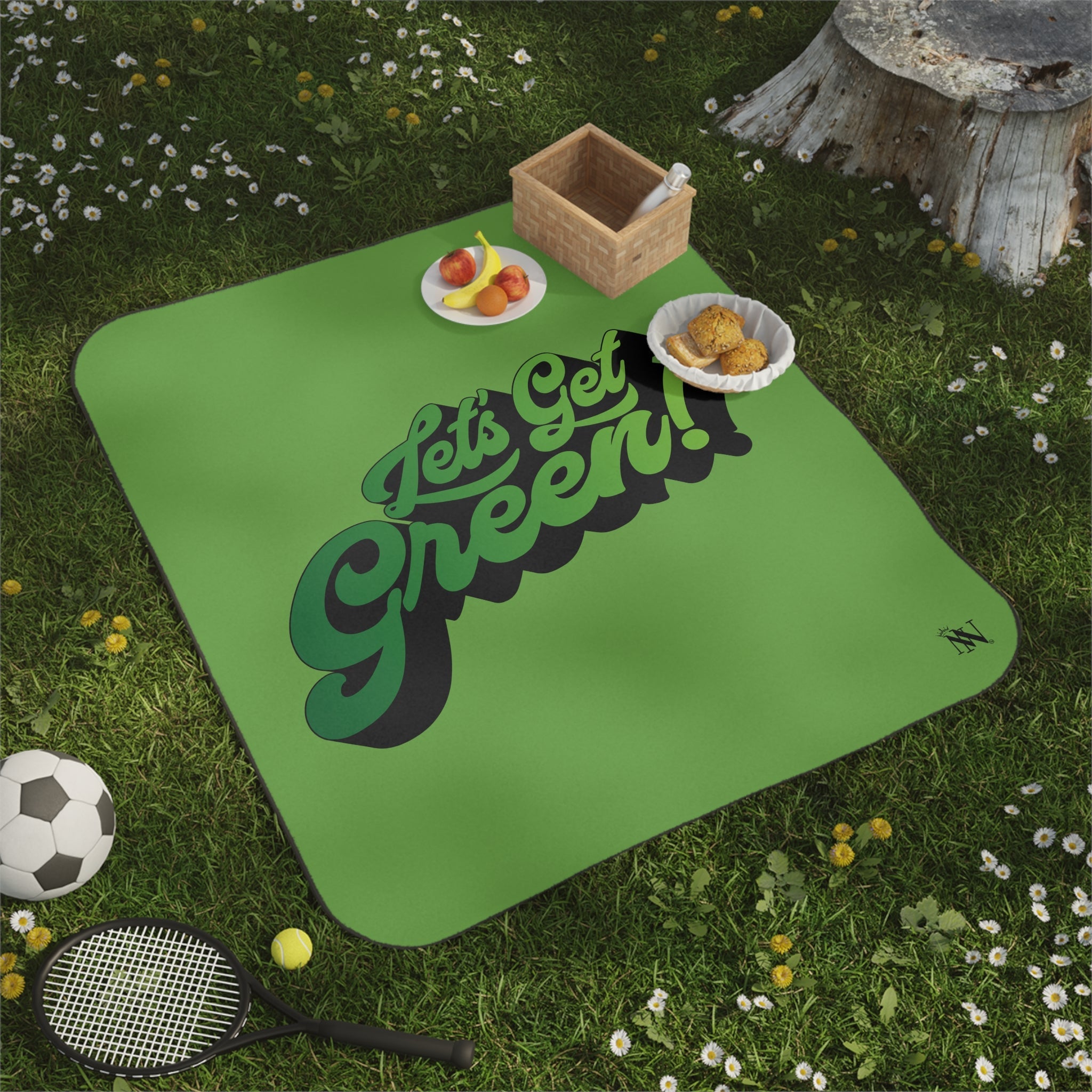 Let’s Get Green | Mix Match Fun-Flirty Lovers’ Water-Resistant Blankets
