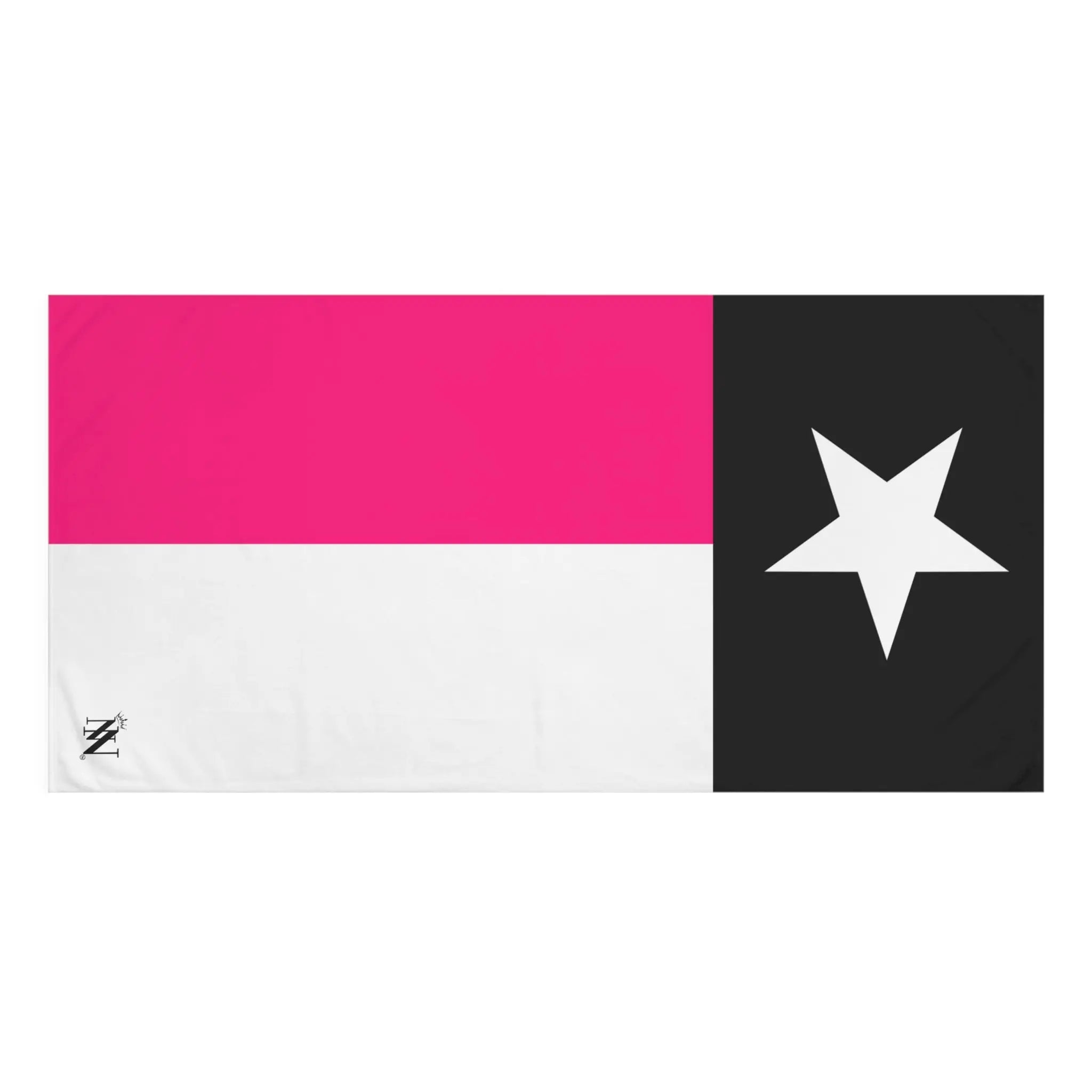 Signature Pink & Black Texas Flag Naughty Beach Towel