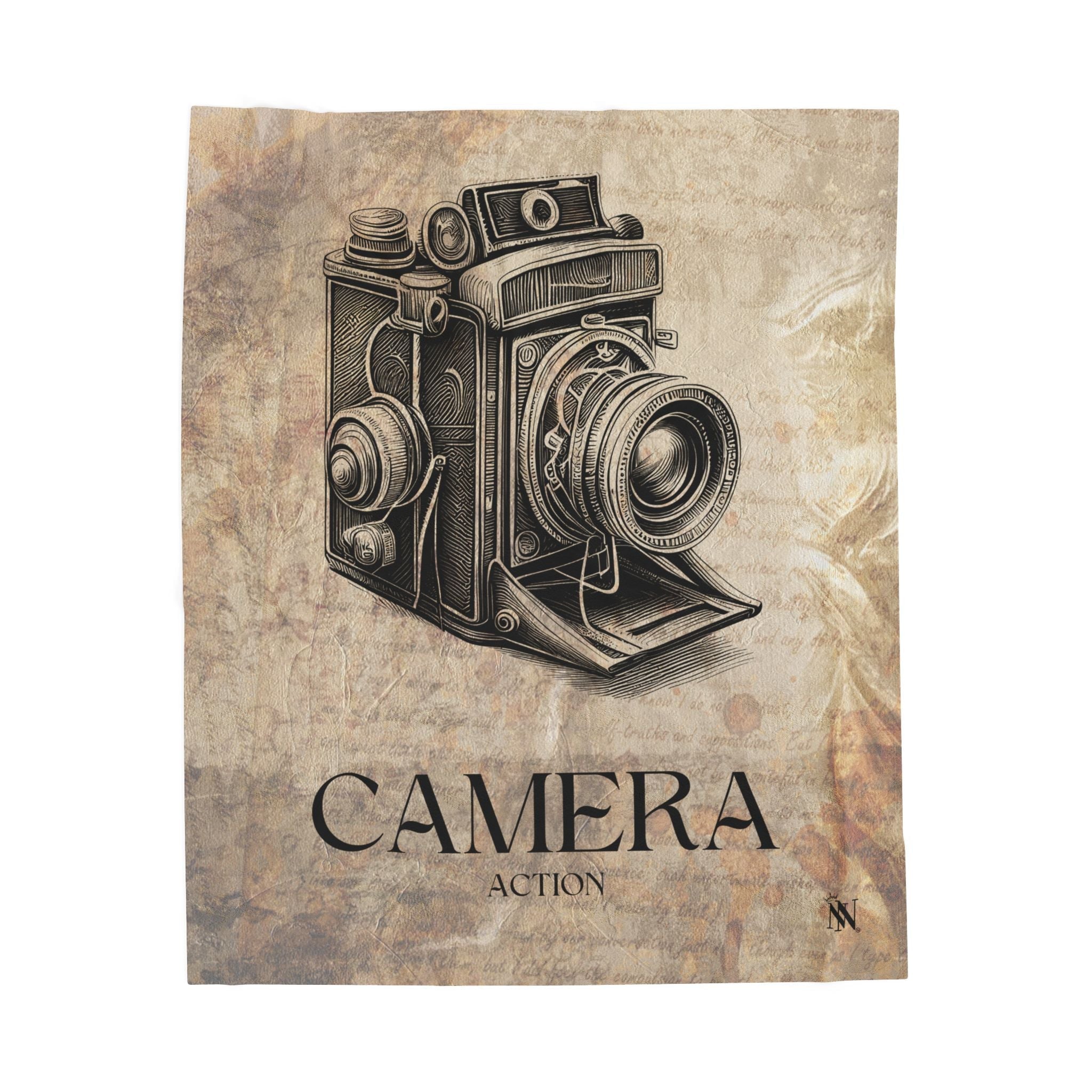 Vintage Camera Action | Mix & Match Soft Fun-Flirty Lovers’ Blankets