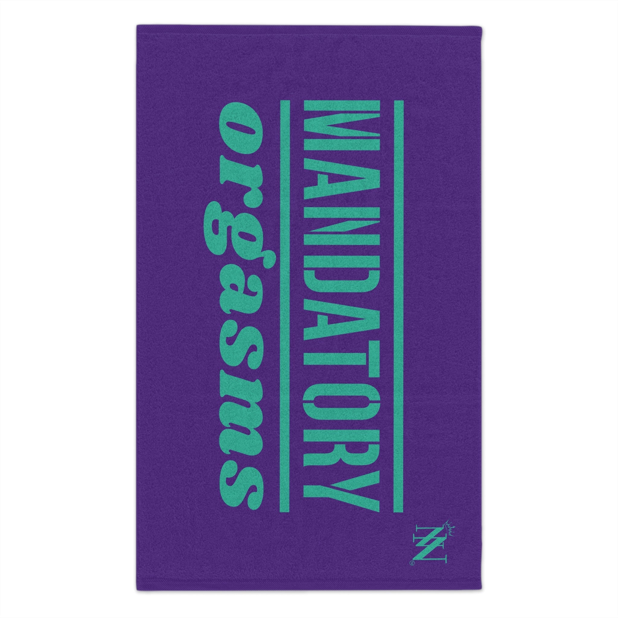 Mandatory Orgasms Purple | Mix & Match Soft Fun-Flirty Lovers’ Towels