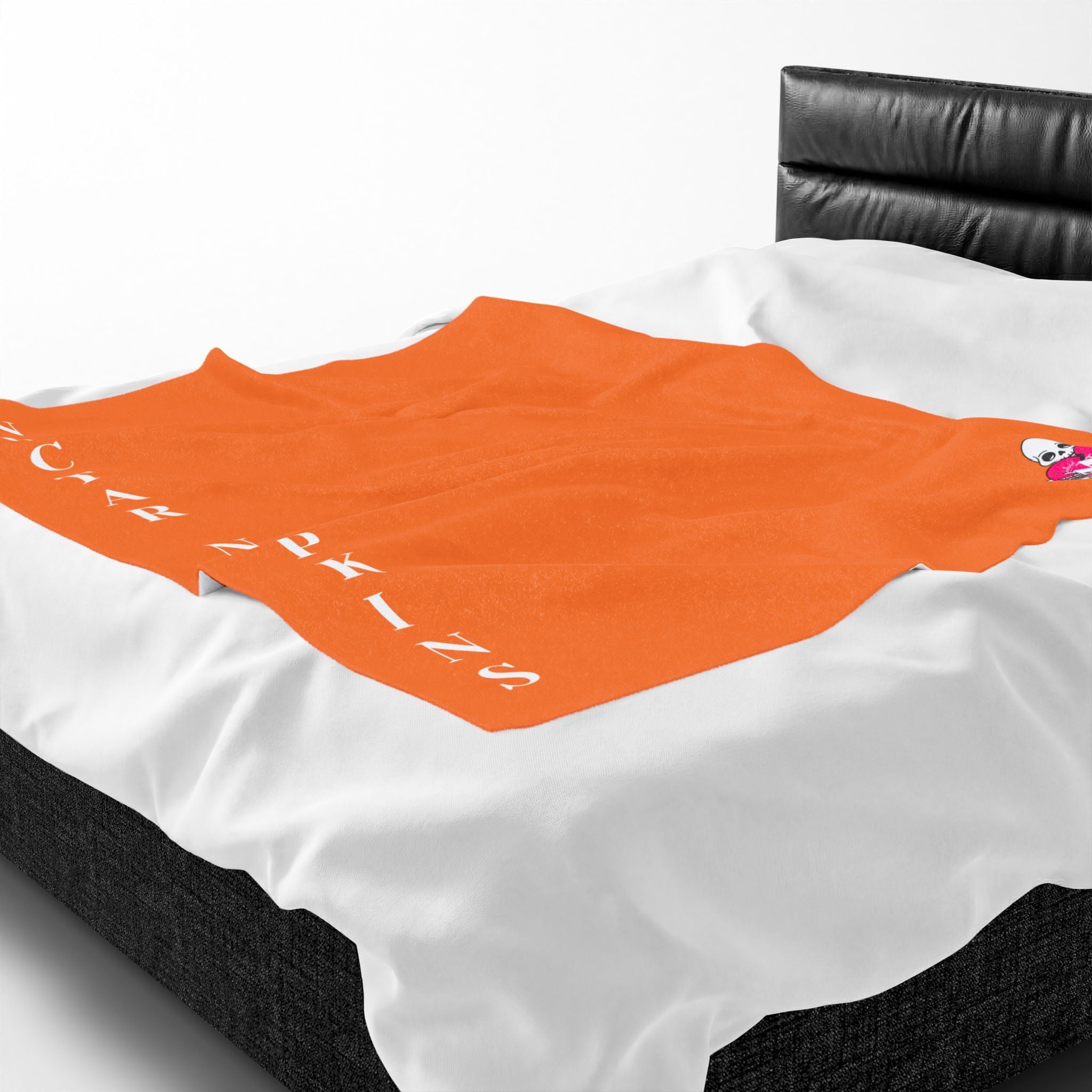 Nectar Napkins Brand Crusta Bright Orange Love Blanket
