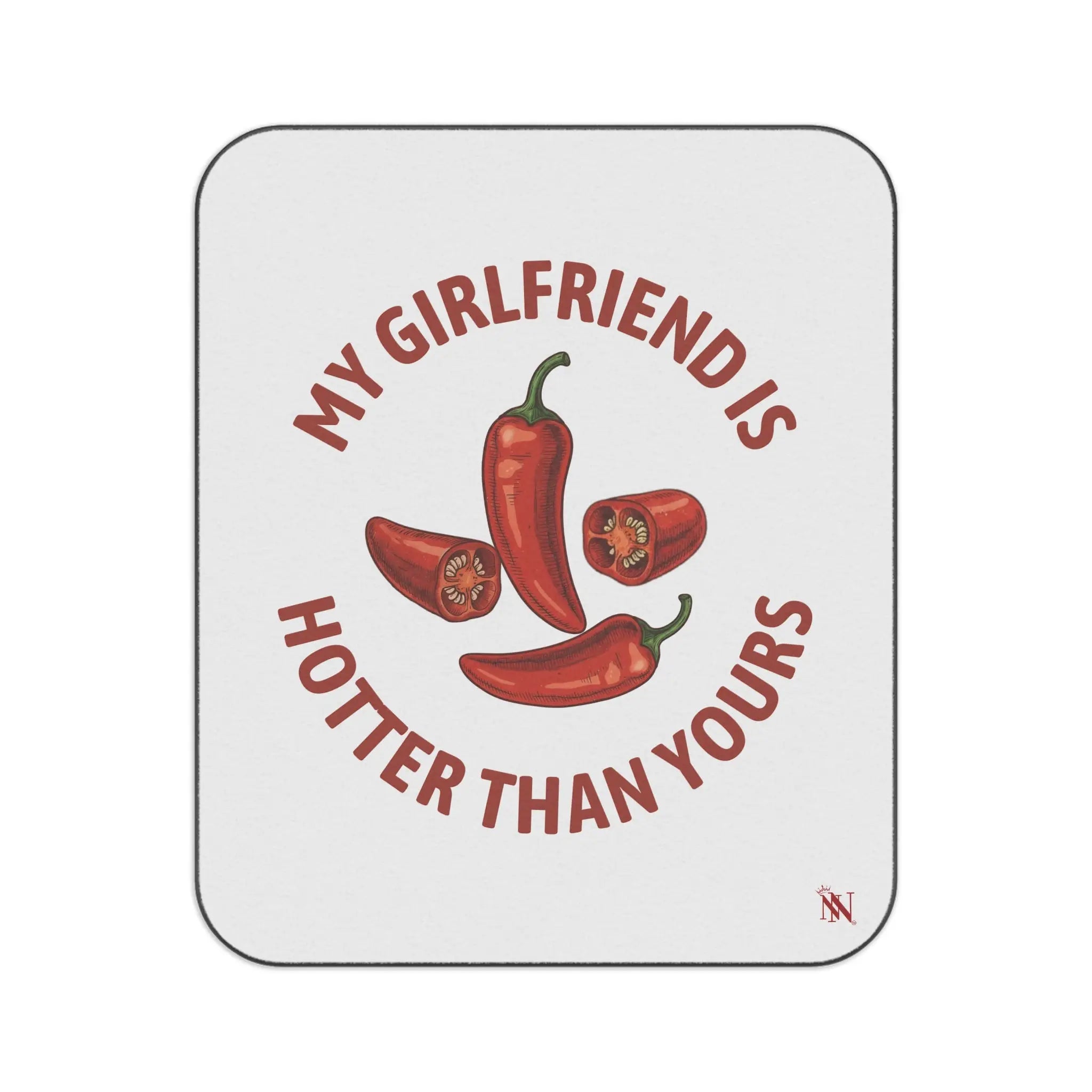 My Girlfriend is Hotter Than Yours Pepper | Mix Match Fun-Flirty Lovers’ Water-Resistant Blankets