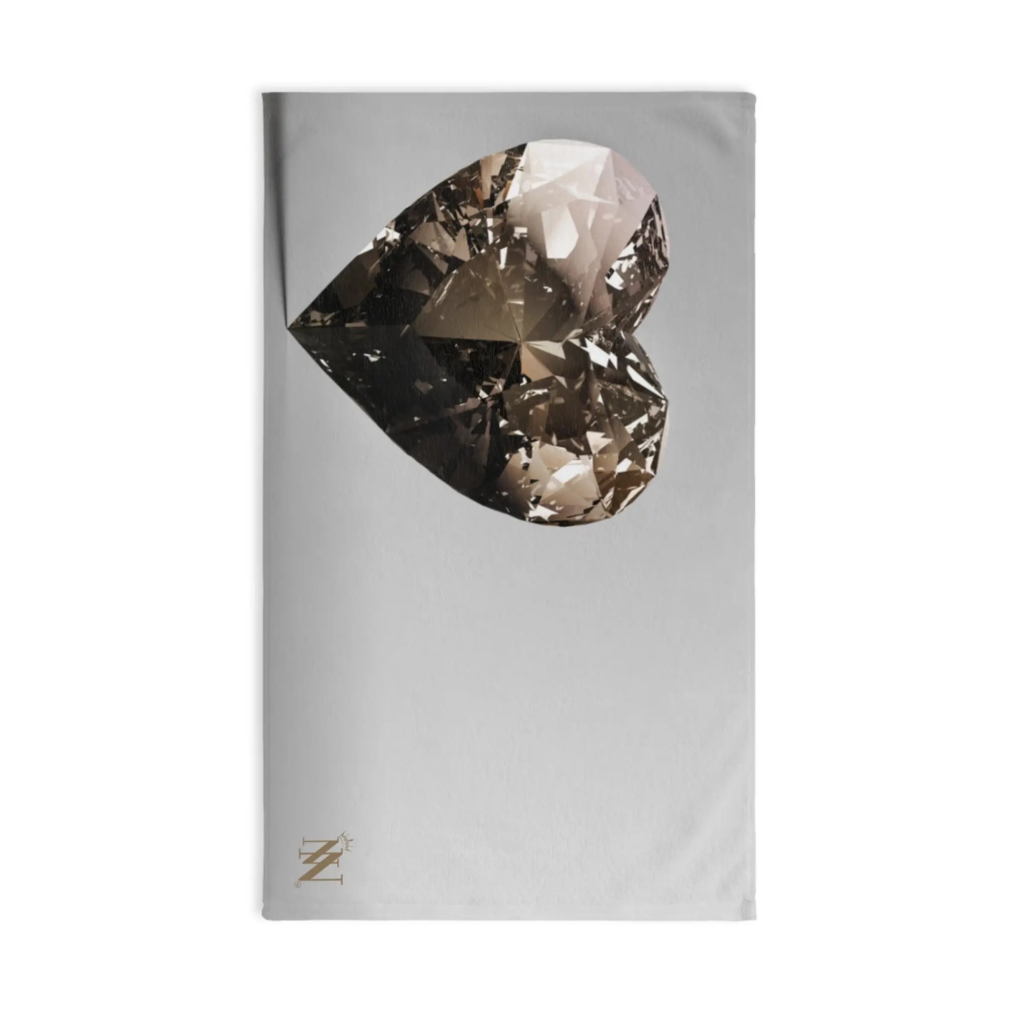 Gold 3D Heart Diamond | Nectar Napkins Classic Fun-Flirty Loversâ Towels