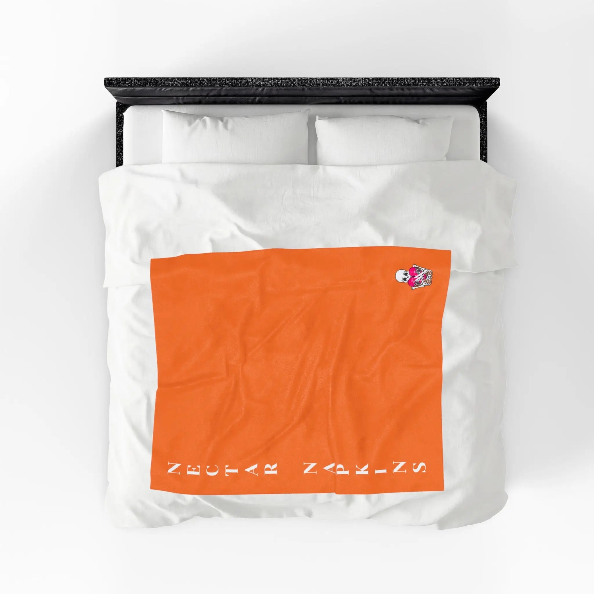 Nectar Napkins Brand Crusta Bright Orange Love Blanket