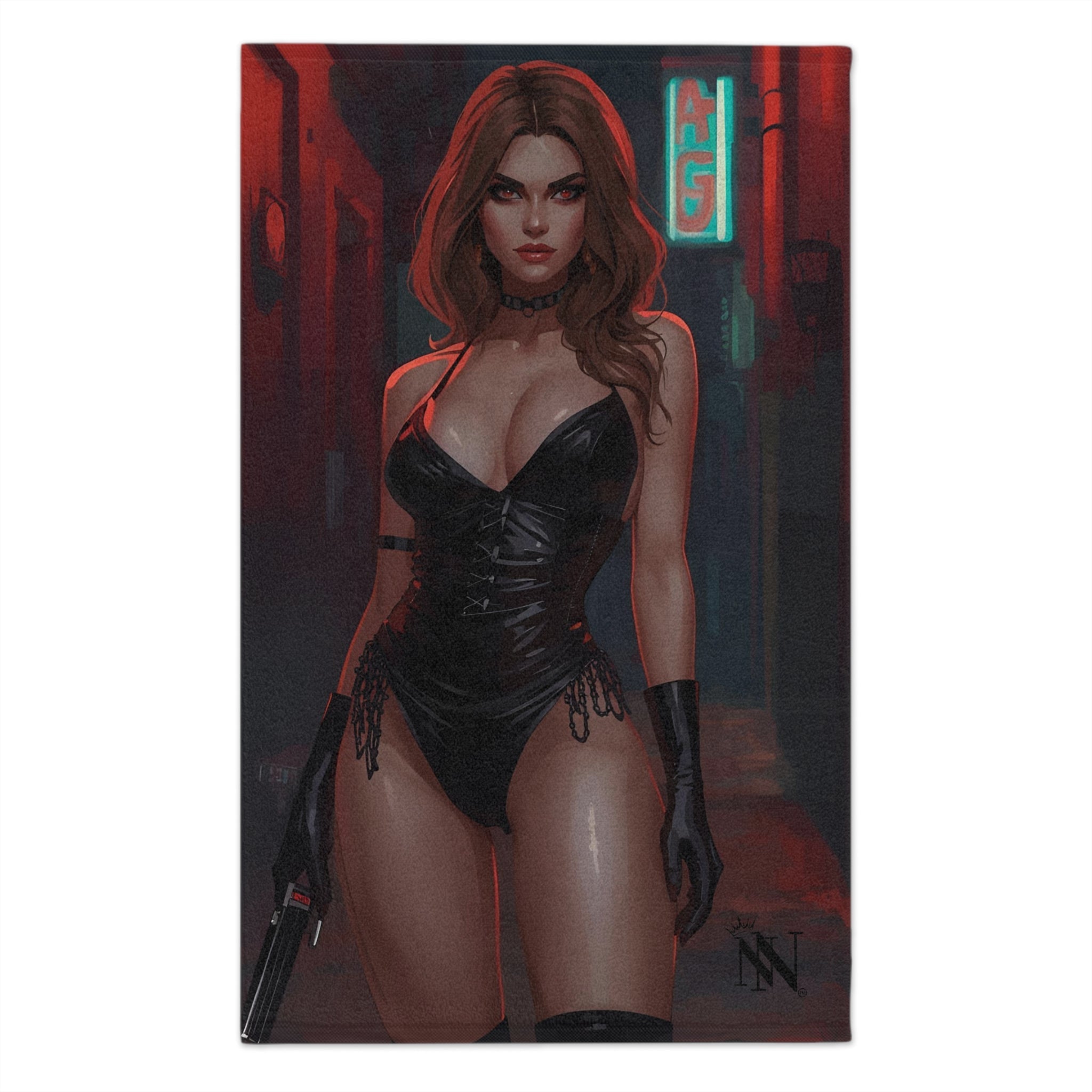 Sexy Domme Graphic | Mix & Match Soft Fun-Flirty Lovers’ Towels