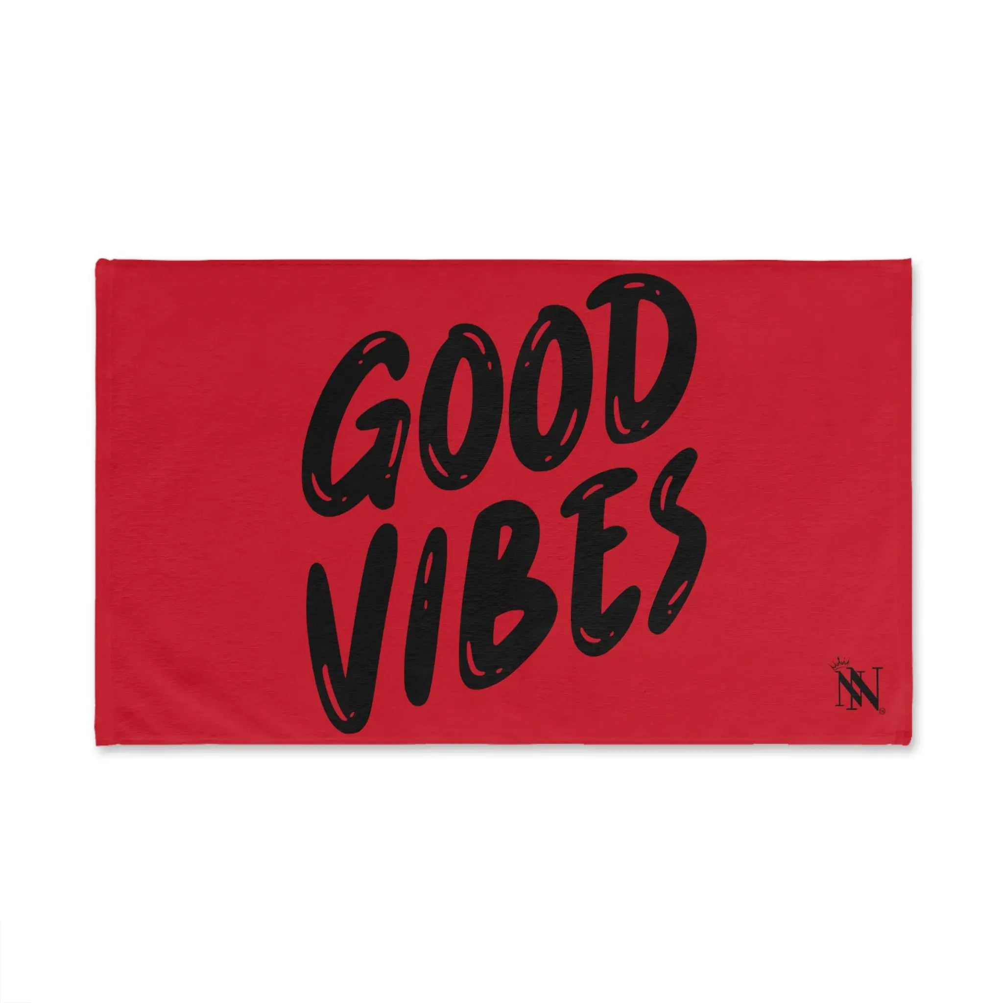 Good Vibes Bubble Print Red | Mix & Match Classic Fun-Flirty Lovers’ Towels