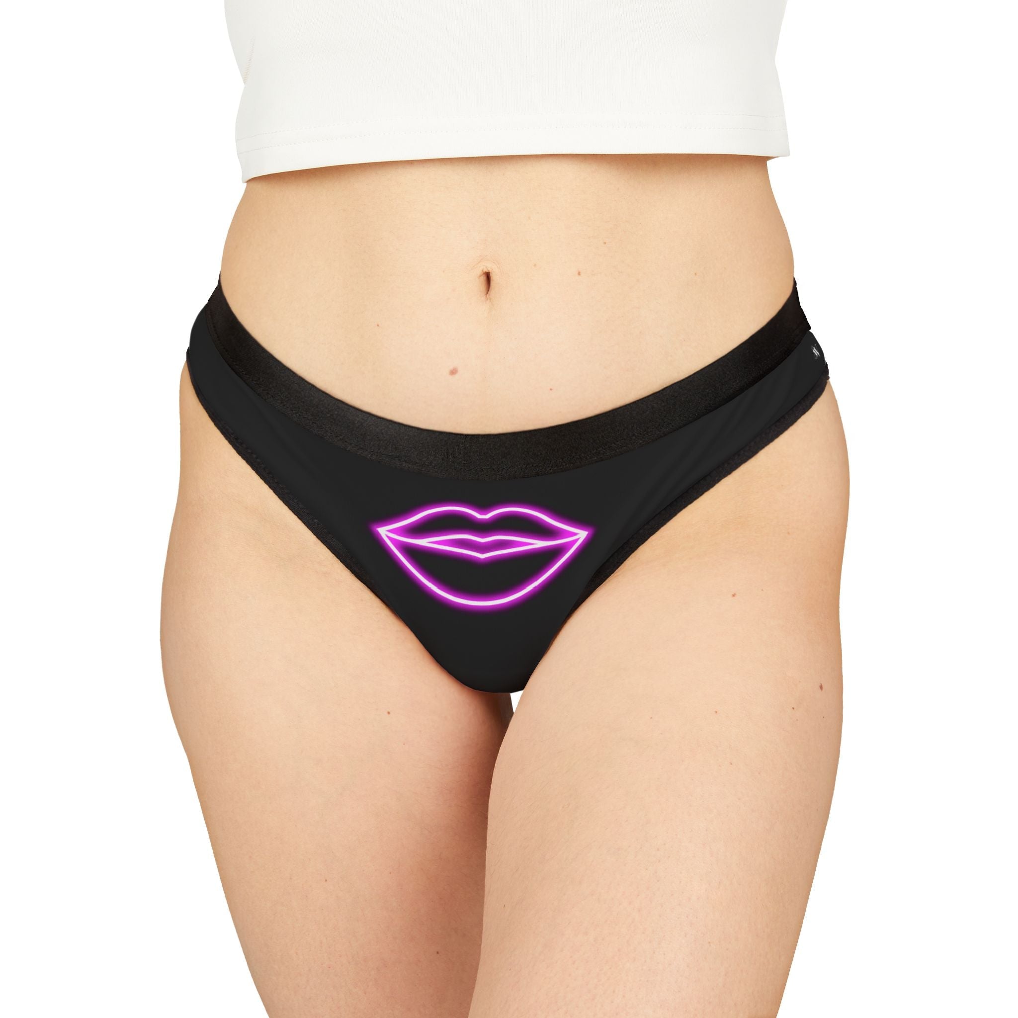 Her Lips Neon Sex Gifts Humor Naughty Women’s Thong