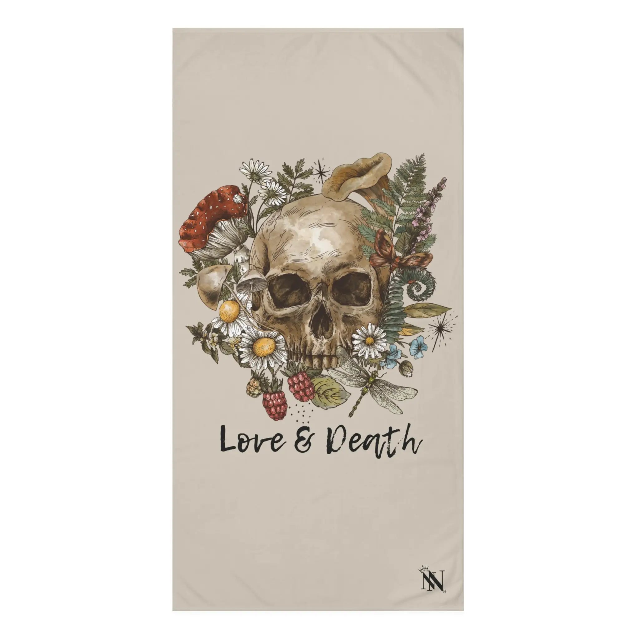 Love & Death Skull Floral | Nectar Napkins XL Fun-Flirty Lovers’ Towels