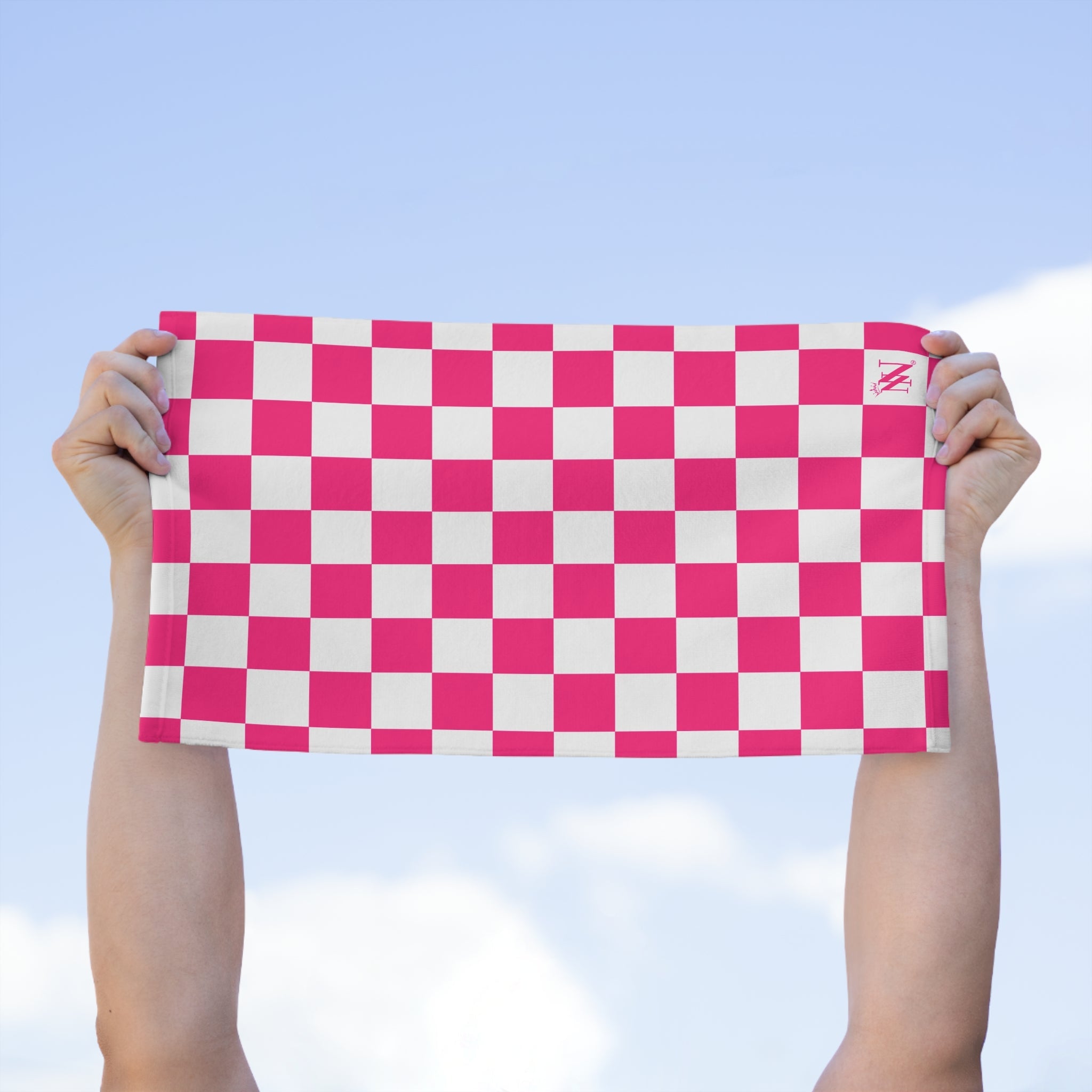 Signature Pink White Checkered | Mix & Match Soft Fun-Flirty Lovers’ Towels