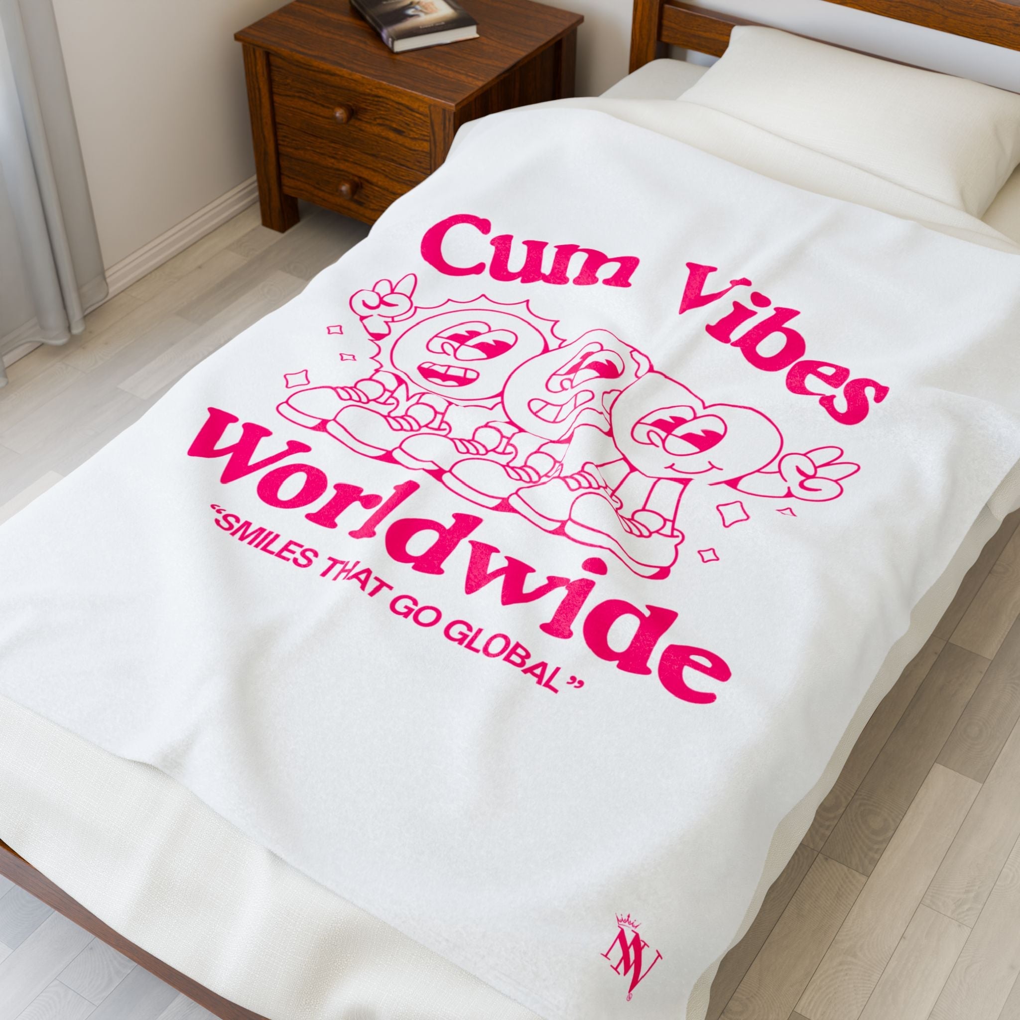 Cum Vibes Worldwide | Mix & Match Velveteen Fun-Flirty Lovers’ Blankets