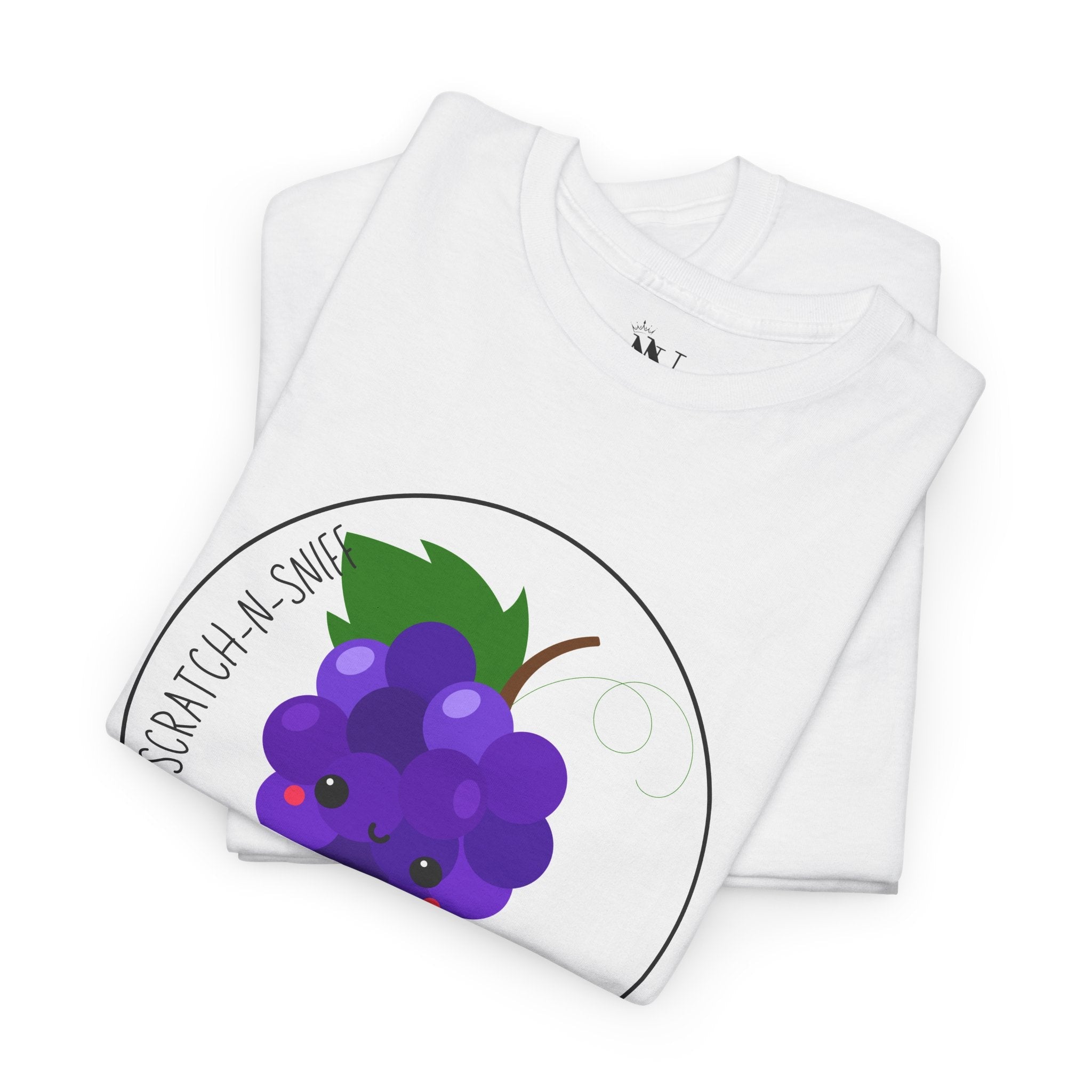 Gooey Grape Scratch N Sniff | Mix & Match 100% Cotton Unisex Fun-Flirty Lovers’ Tees