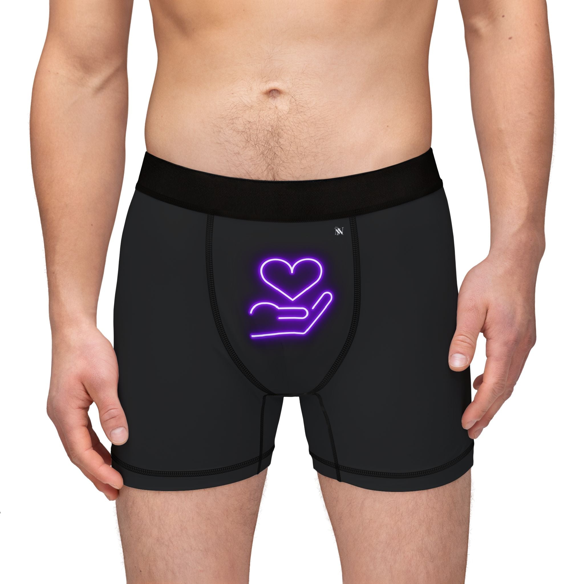 My Purple Heart in Your Hand | Mix & Match Fun-Flirty Lovers’ Boxer Briefs