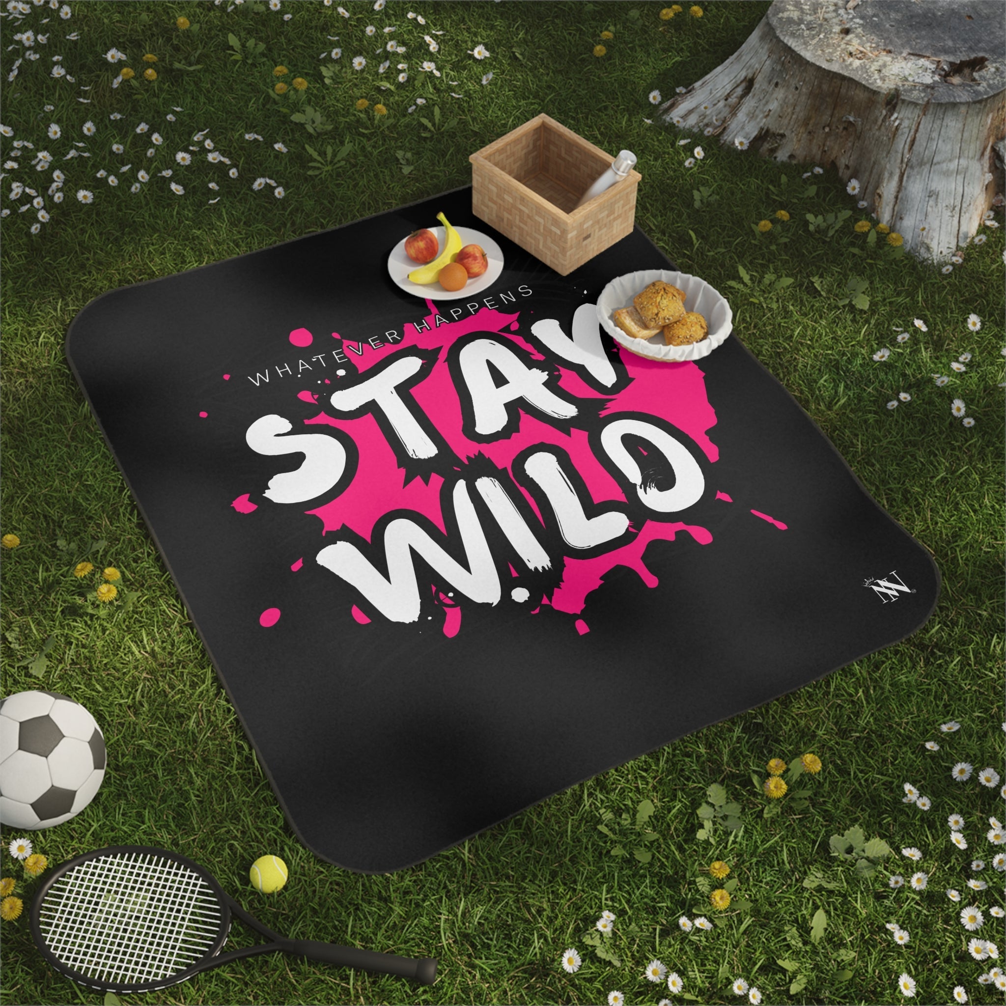 Whatever Happens Stay Wild | Mix Match Fun-Flirty Lovers’ Water-Resistant Blankets