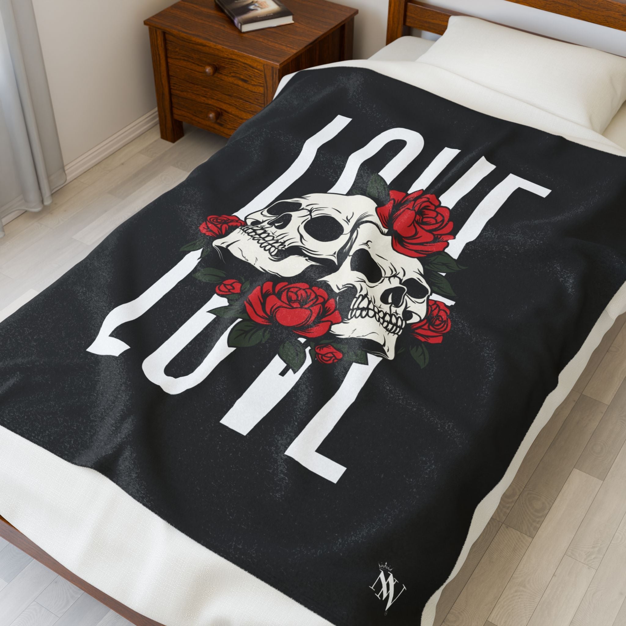 Roses Skulls & Love | Mix & Match Soft Fun-Flirty Lovers’ Blankets