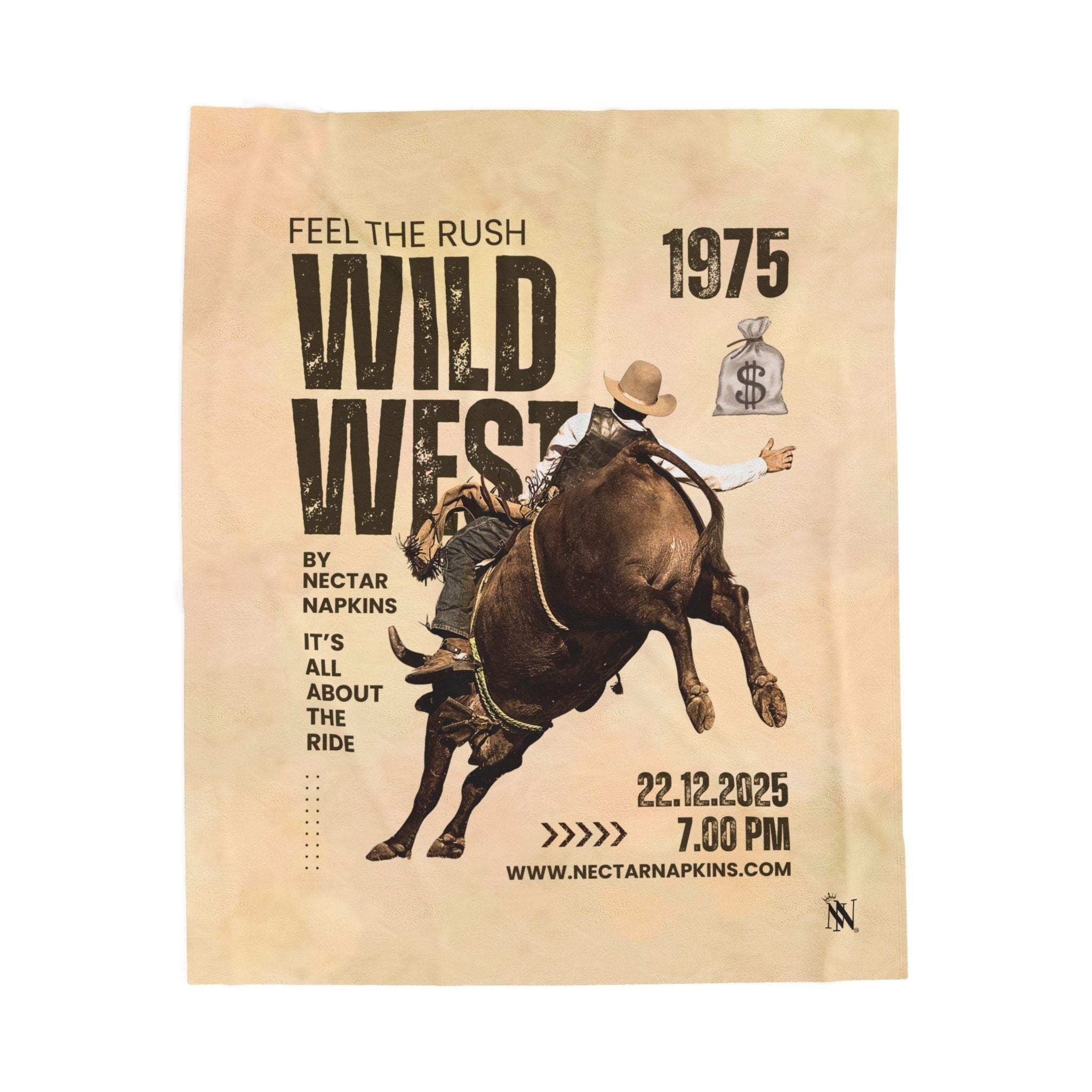Wild West Poster Lovers’ Gifts Sexy Plush Soft Cozy Flirty Blanket